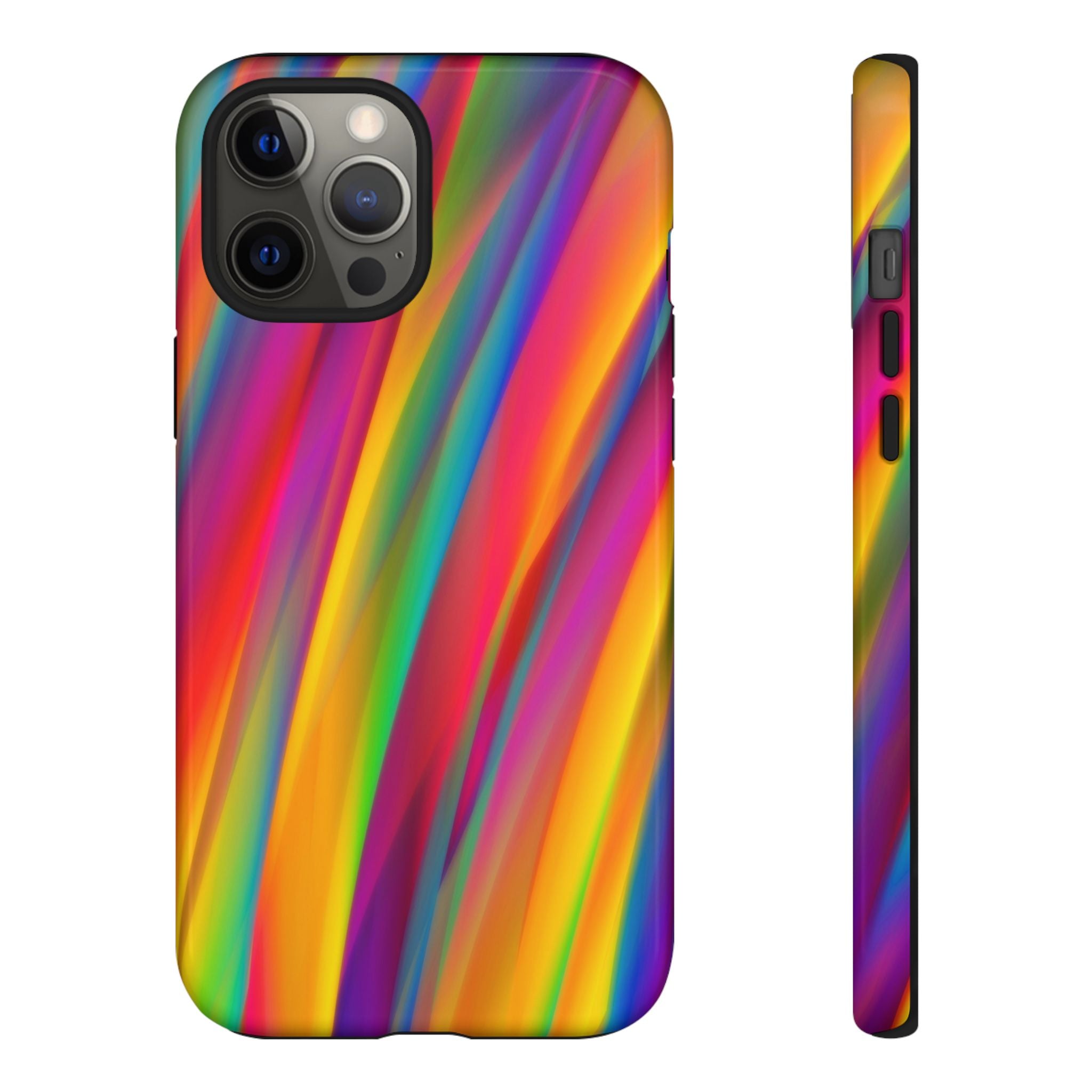 Vibrant Tough Phone Case, Colorful Phone Protection, Artistic Cell Cover, Gift for Gamers, Fun Tech Accessory, Pride Celebration