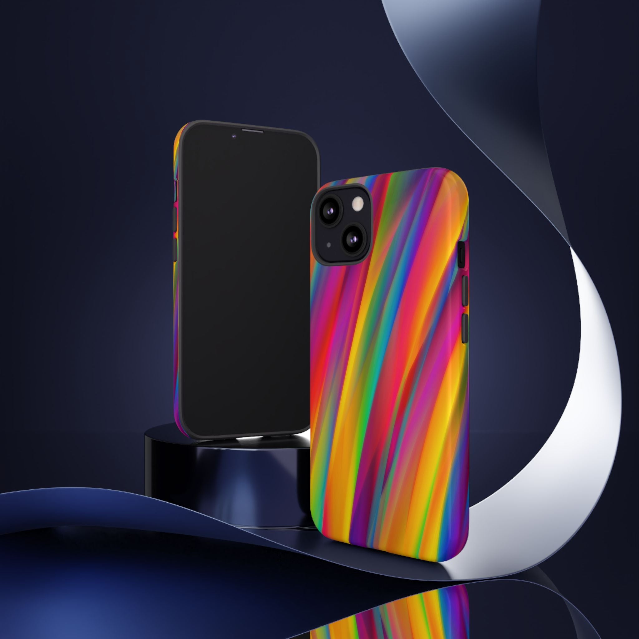 Vibrant Tough Phone Case, Colorful Phone Protection, Artistic Cell Cover, Gift for Gamers, Fun Tech Accessory, Pride Celebration
