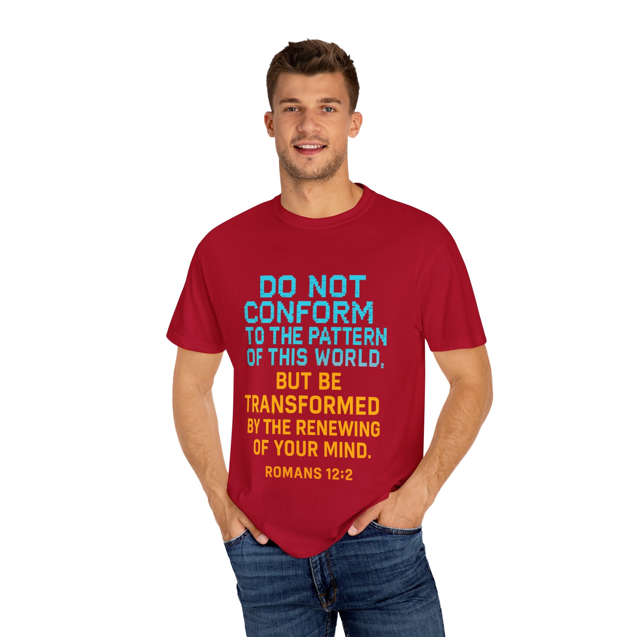 Garments of the Bible Unisex T-shirt Romans 12:2