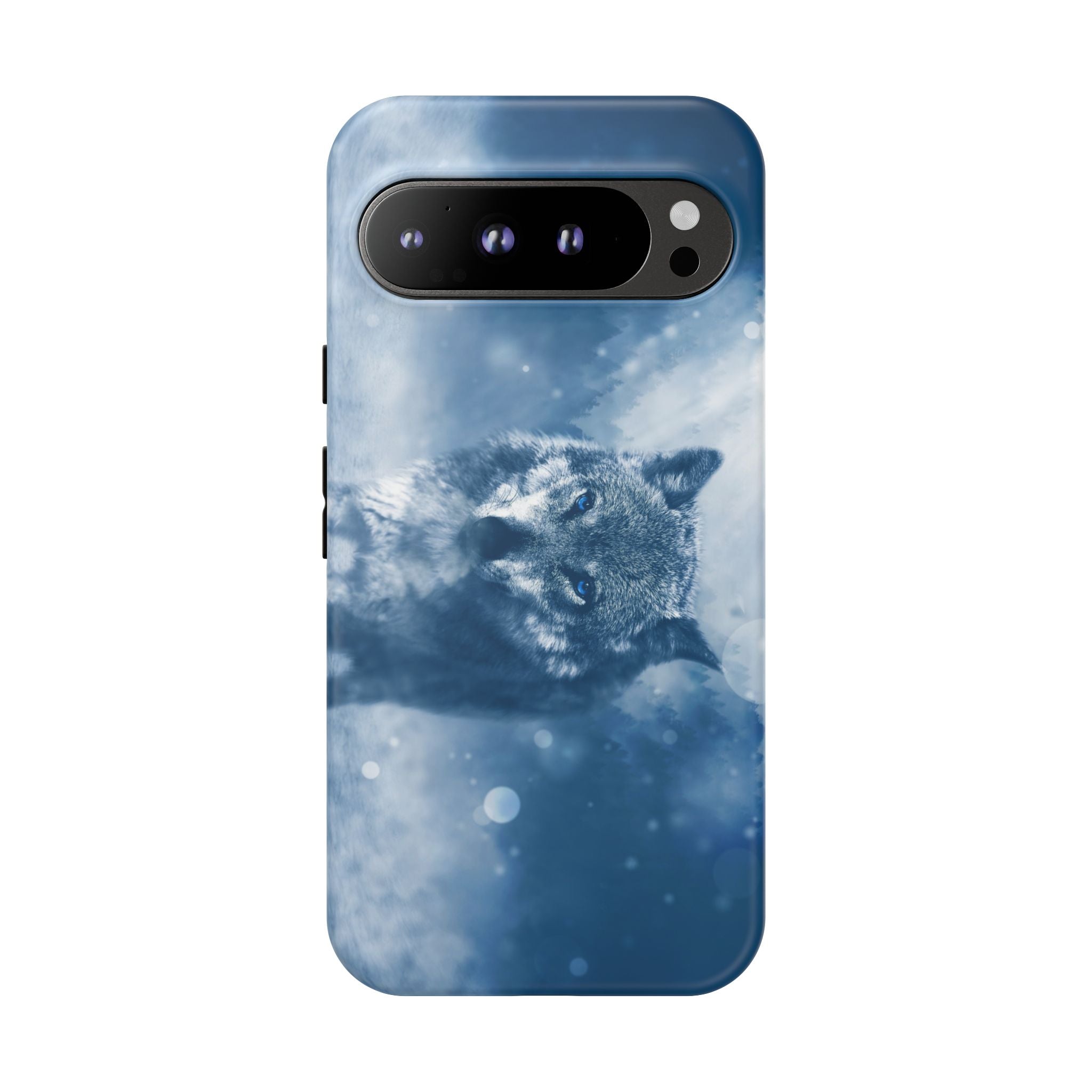 Wolf Phone Case, Tough Cases for Animal Lovers, Unique Wildlife Design, Nature-inspired Gift, Blue Wolf Accessories, Phone Protector