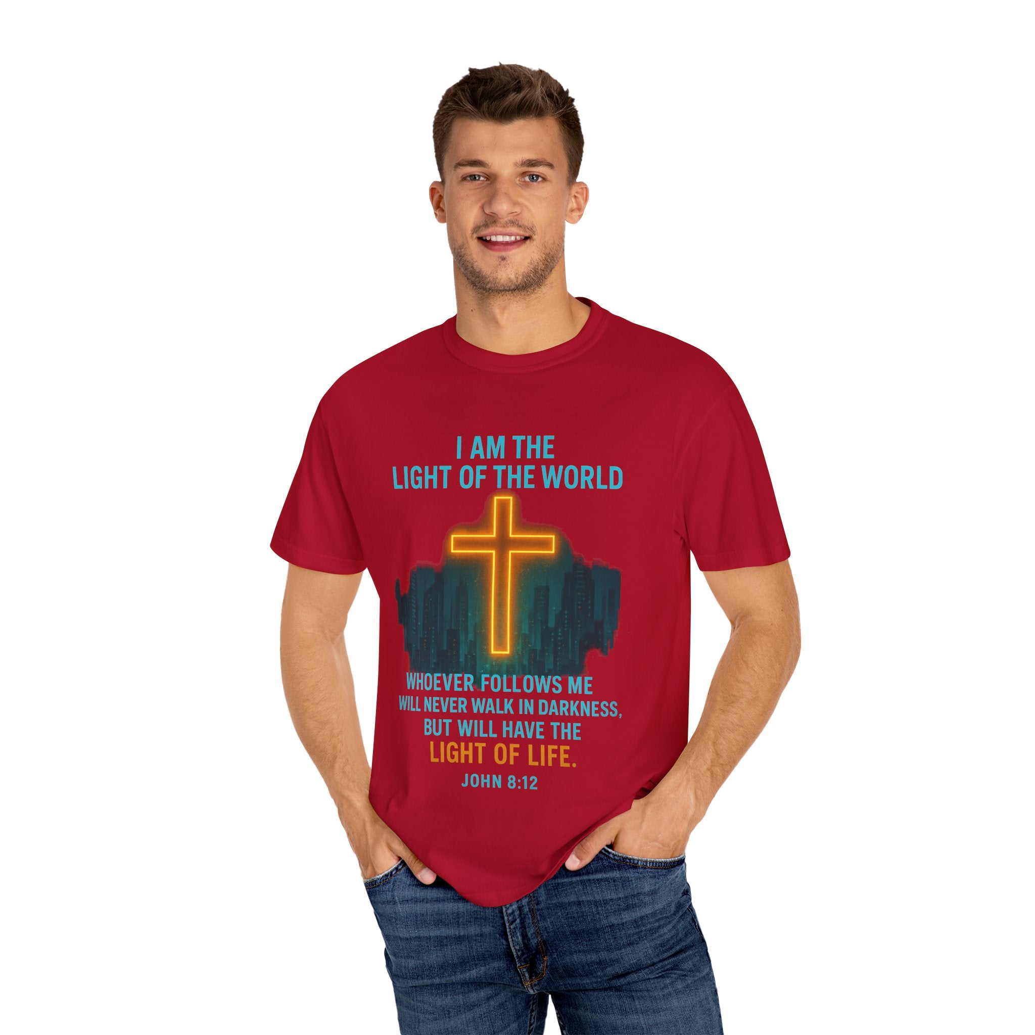 Garments of the Bible Unisex T-shirt John 8:12