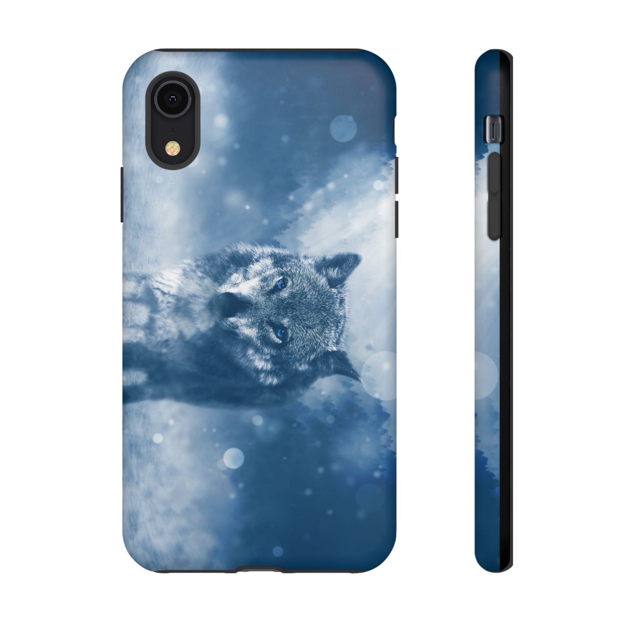 Wolf Phone Case, Tough Cases for Animal Lovers, Unique Wildlife Design, Nature-inspired Gift, Blue Wolf Accessories, Phone Protector