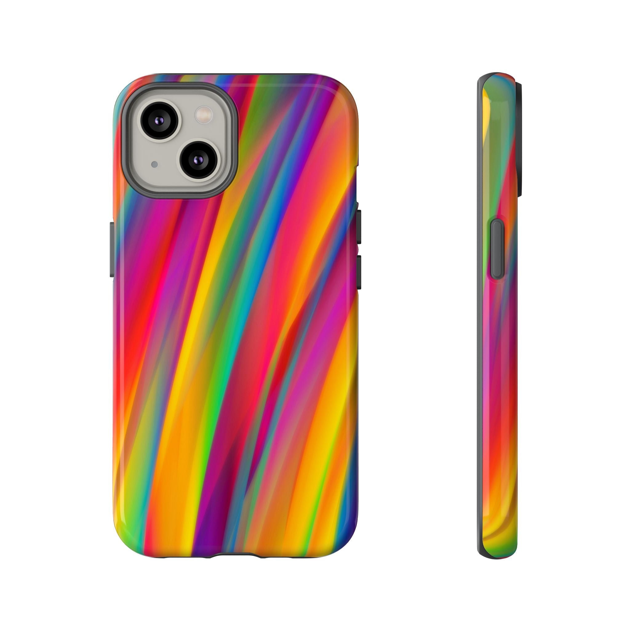 Vibrant Tough Phone Case, Colorful Phone Protection, Artistic Cell Cover, Gift for Gamers, Fun Tech Accessory, Pride Celebration