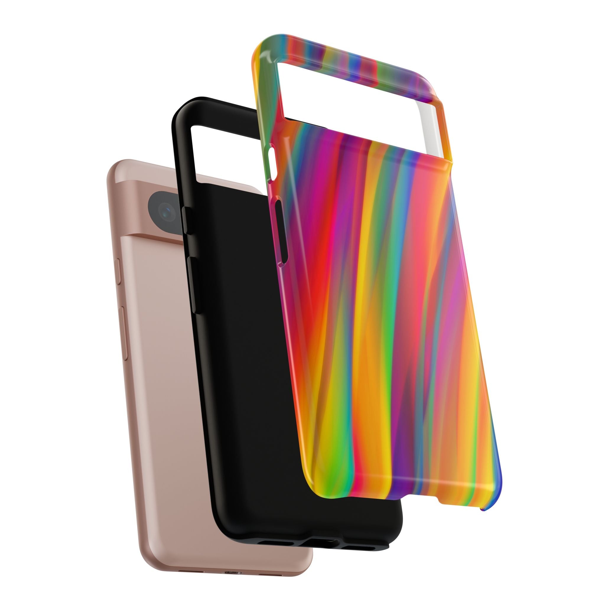 Vibrant Tough Phone Case, Colorful Phone Protection, Artistic Cell Cover, Gift for Gamers, Fun Tech Accessory, Pride Celebration