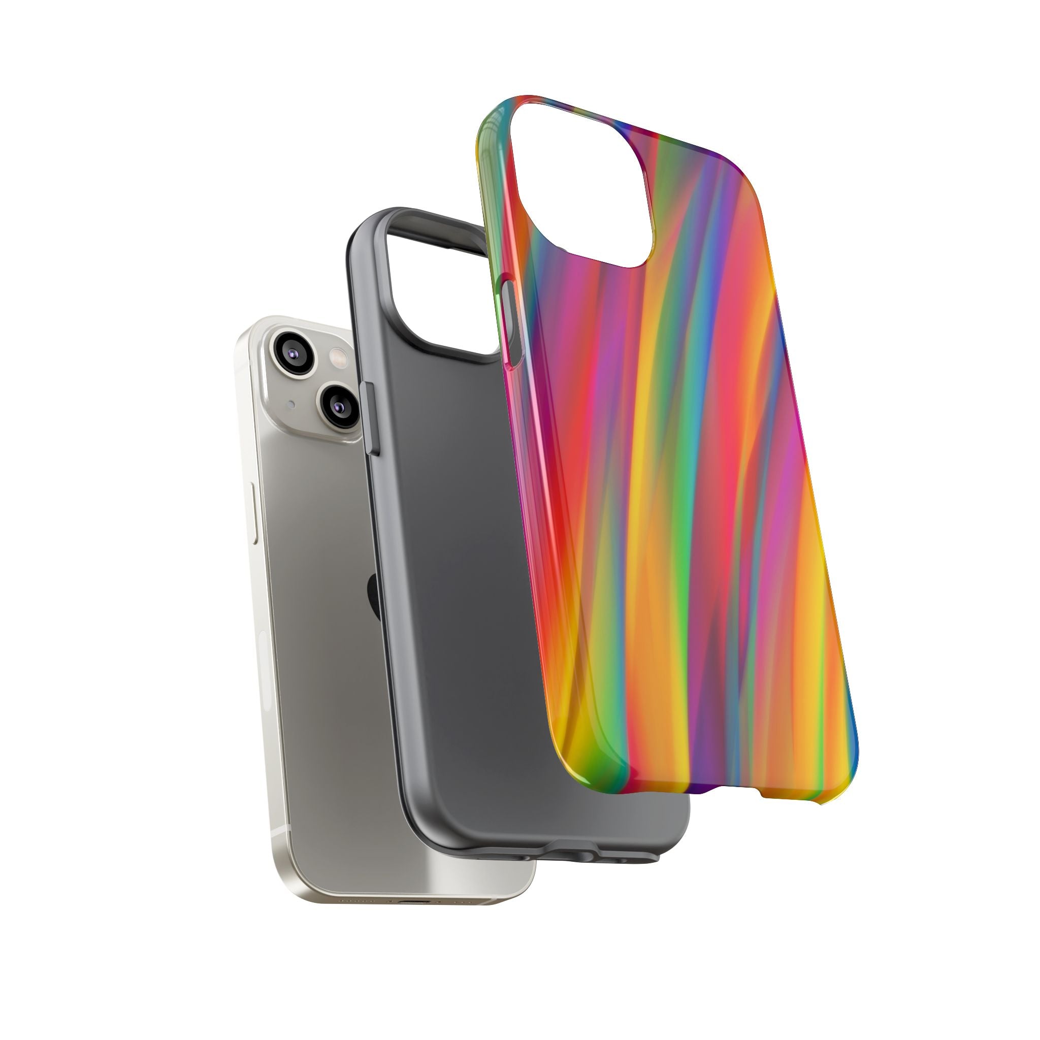 Vibrant Tough Phone Case, Colorful Phone Protection, Artistic Cell Cover, Gift for Gamers, Fun Tech Accessory, Pride Celebration