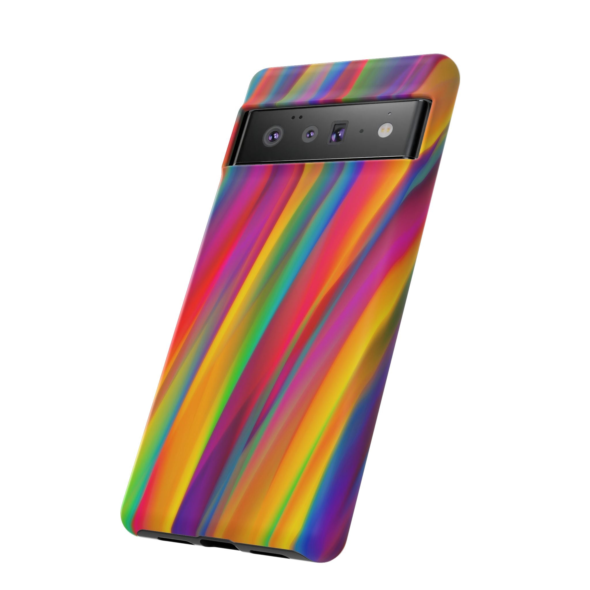 Vibrant Tough Phone Case, Colorful Phone Protection, Artistic Cell Cover, Gift for Gamers, Fun Tech Accessory, Pride Celebration