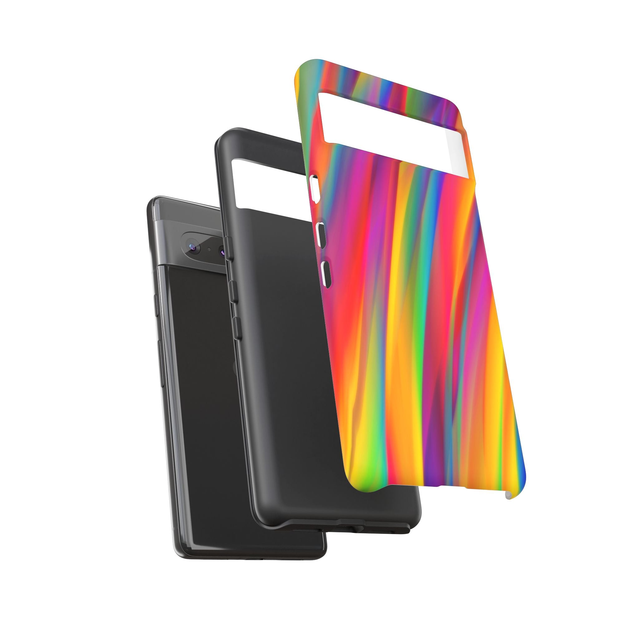 Vibrant Tough Phone Case, Colorful Phone Protection, Artistic Cell Cover, Gift for Gamers, Fun Tech Accessory, Pride Celebration