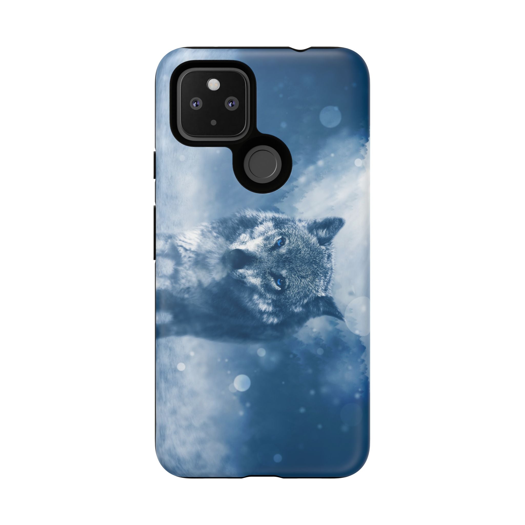 Wolf Phone Case, Tough Cases for Animal Lovers, Unique Wildlife Design, Nature-inspired Gift, Blue Wolf Accessories, Phone Protector