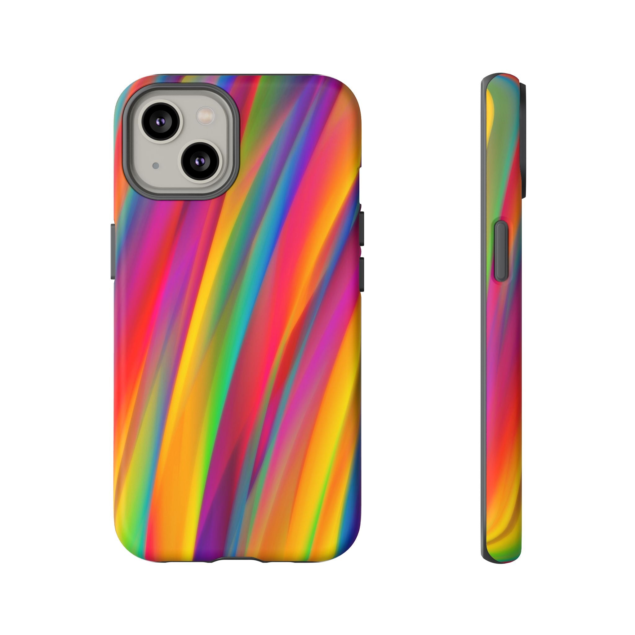 Vibrant Tough Phone Case, Colorful Phone Protection, Artistic Cell Cover, Gift for Gamers, Fun Tech Accessory, Pride Celebration