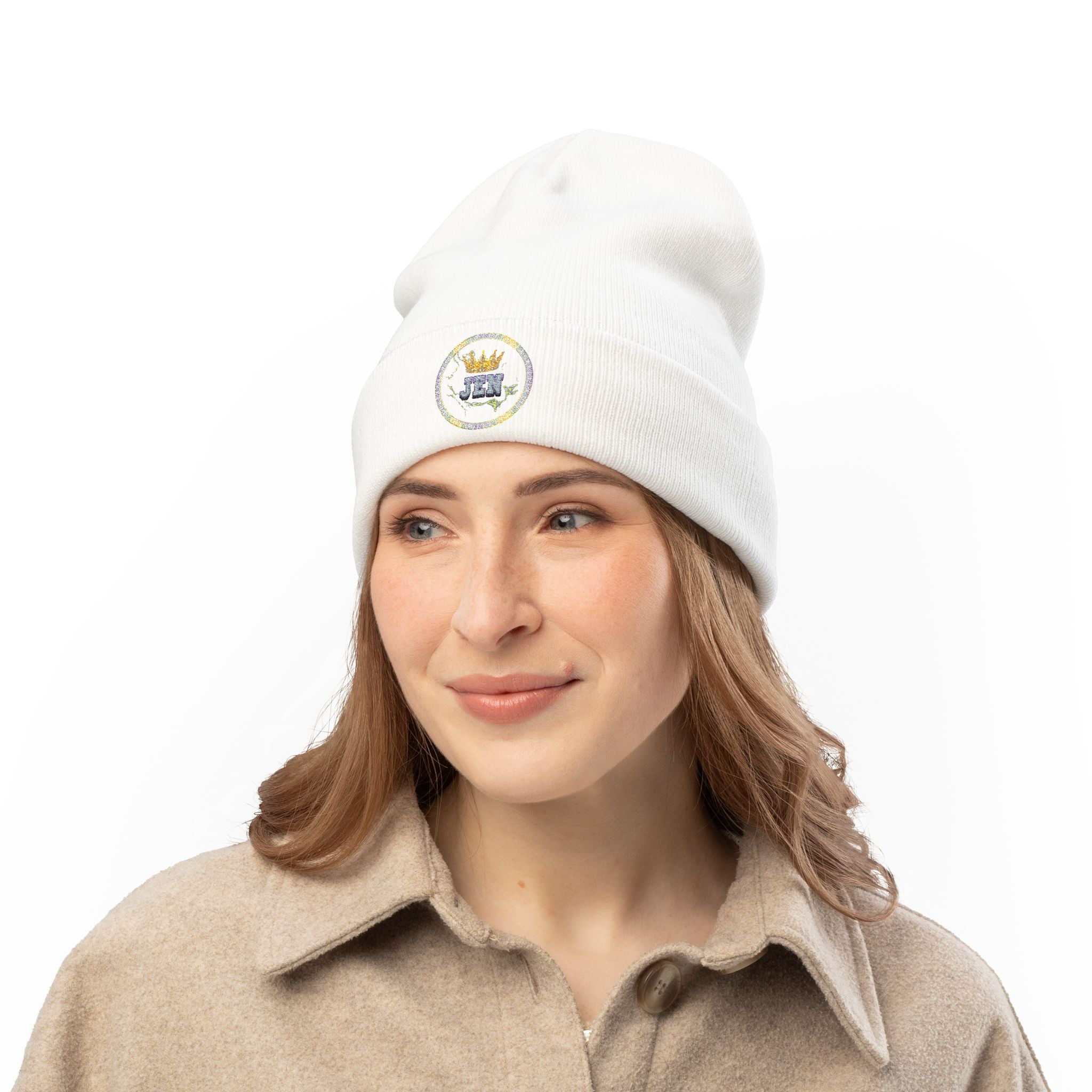 K1ng_Jen Beanie Hat Logo 1