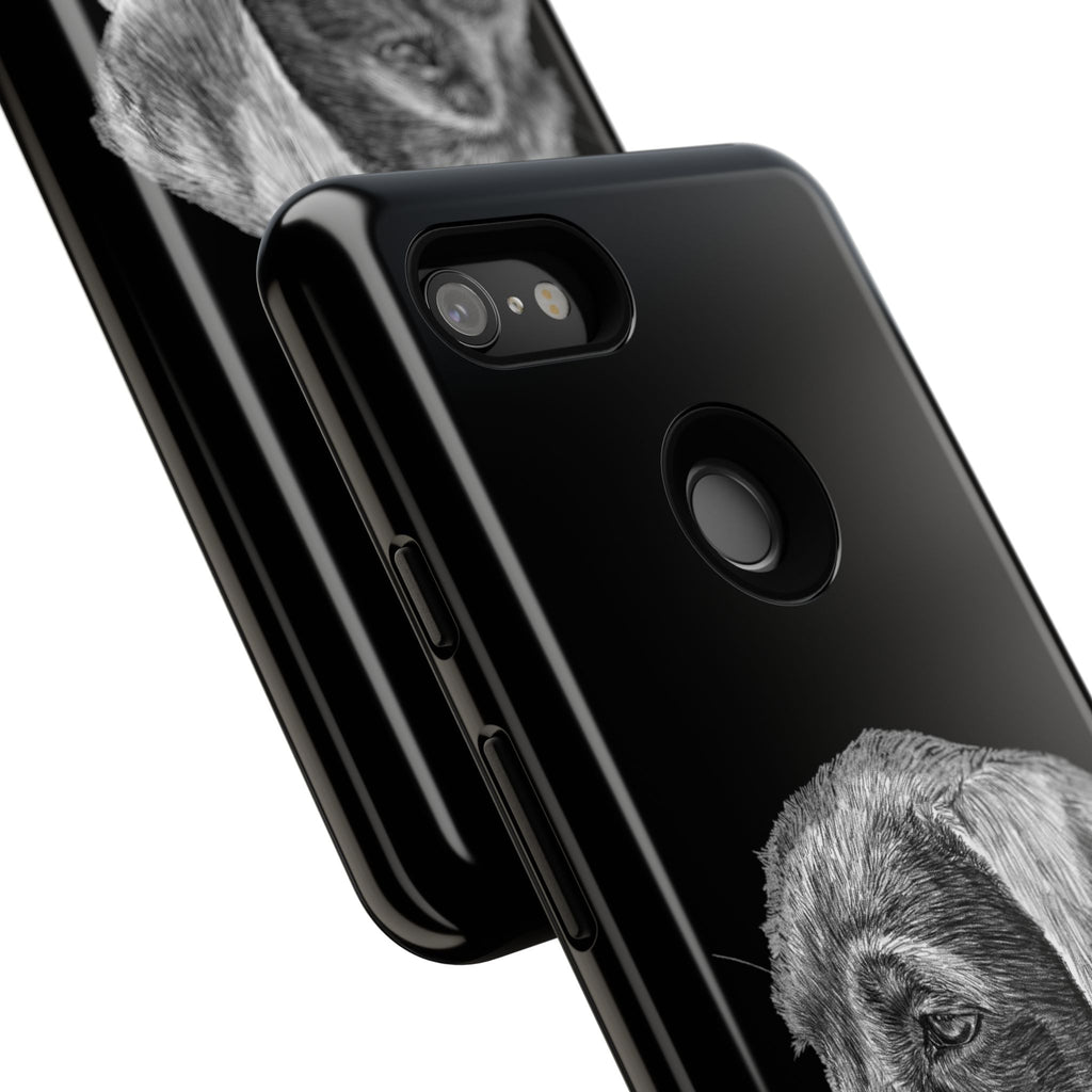 Custom Phone Case for Dog Lovers, Tough Cases with Labrador Design, Pet Owner Gift, Personalized Phone Cover, Animal Art Case