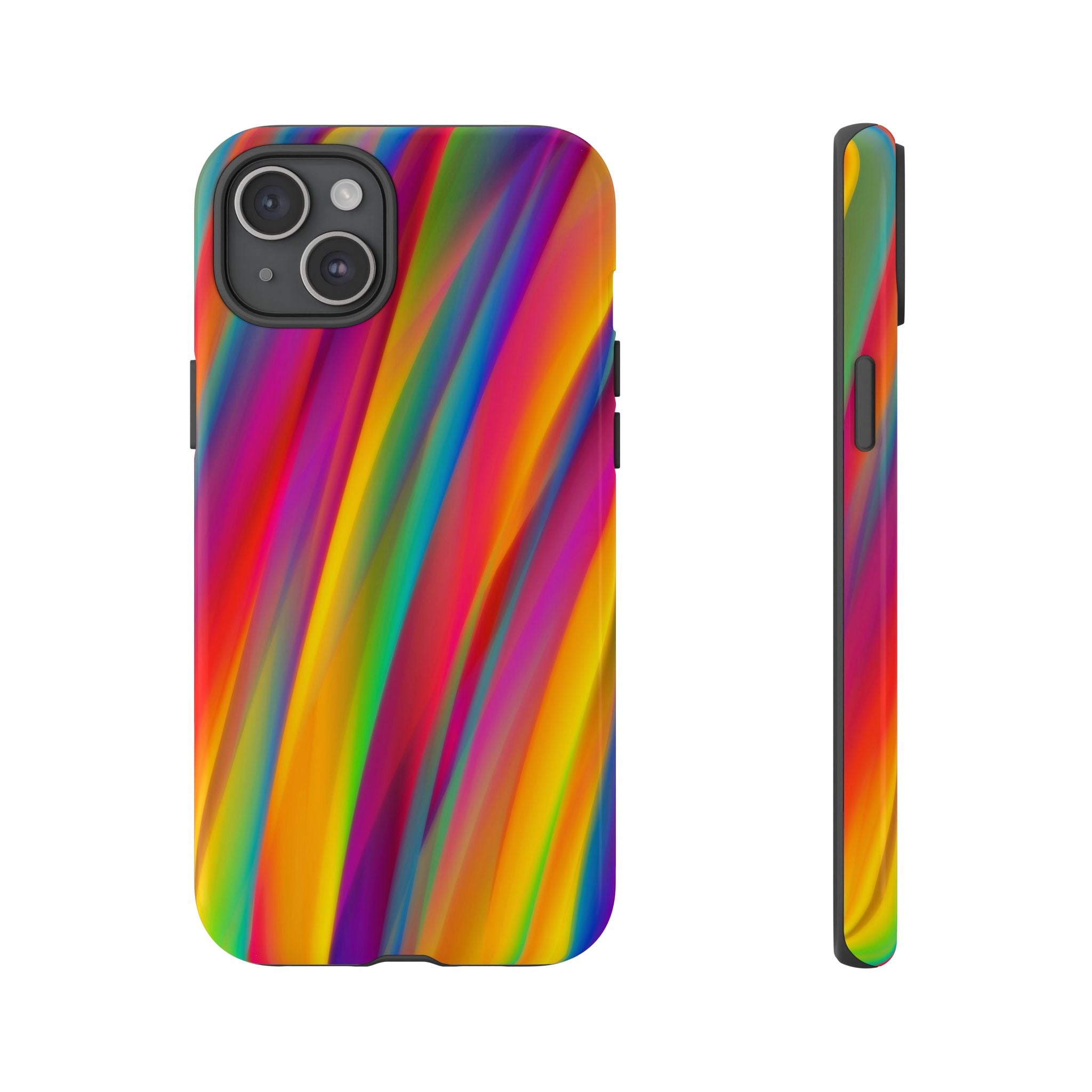 Vibrant Tough Phone Case, Colorful Phone Protection, Artistic Cell Cover, Gift for Gamers, Fun Tech Accessory, Pride Celebration