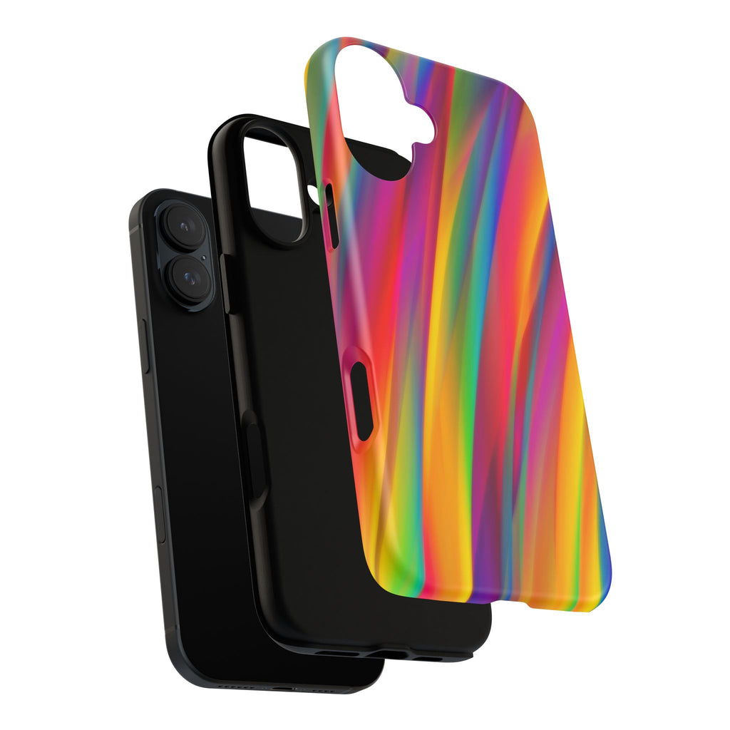 Vibrant Tough Phone Case, Colorful Phone Protection, Artistic Cell Cover, Gift for Gamers, Fun Tech Accessory, Pride Celebration
