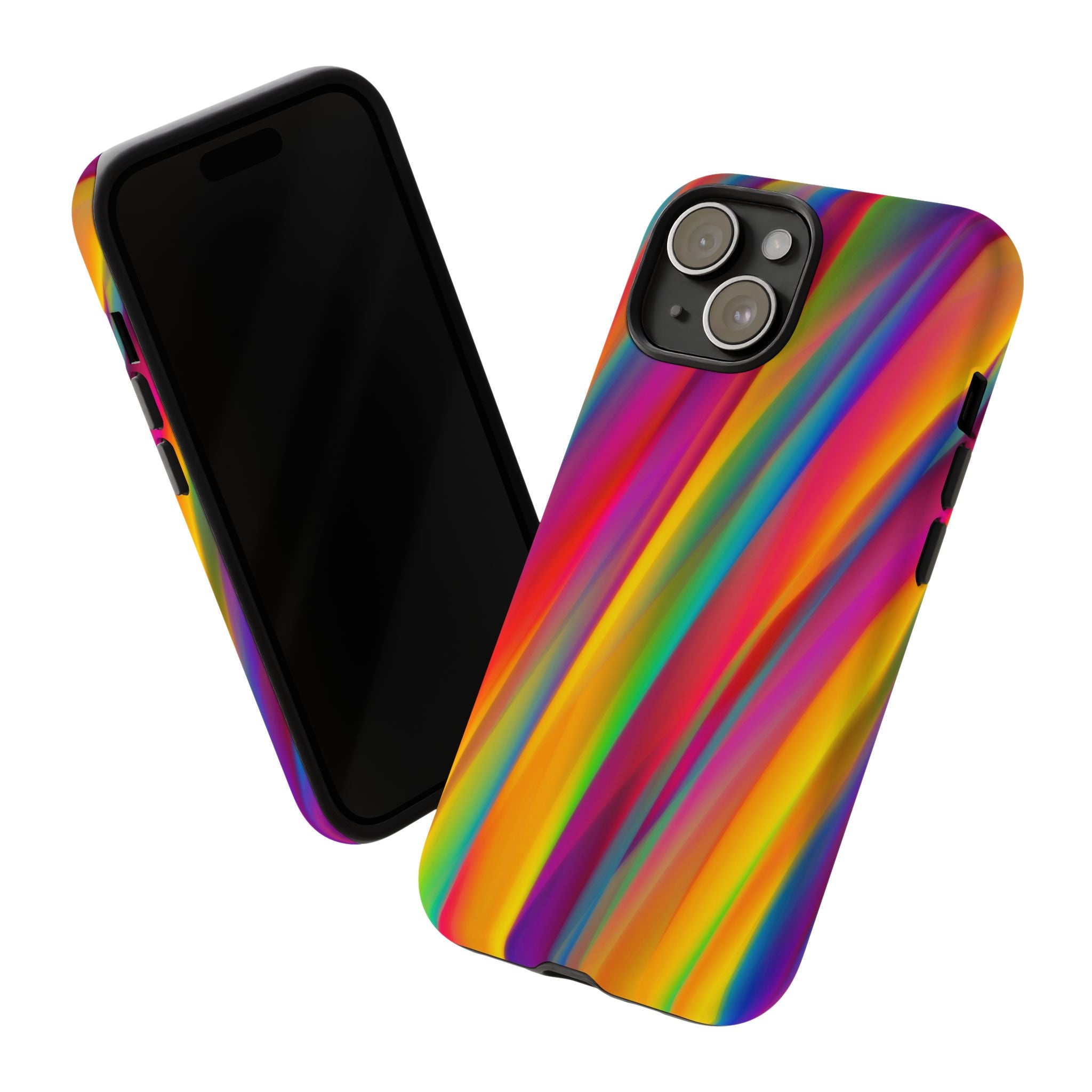 Vibrant Tough Phone Case, Colorful Phone Protection, Artistic Cell Cover, Gift for Gamers, Fun Tech Accessory, Pride Celebration