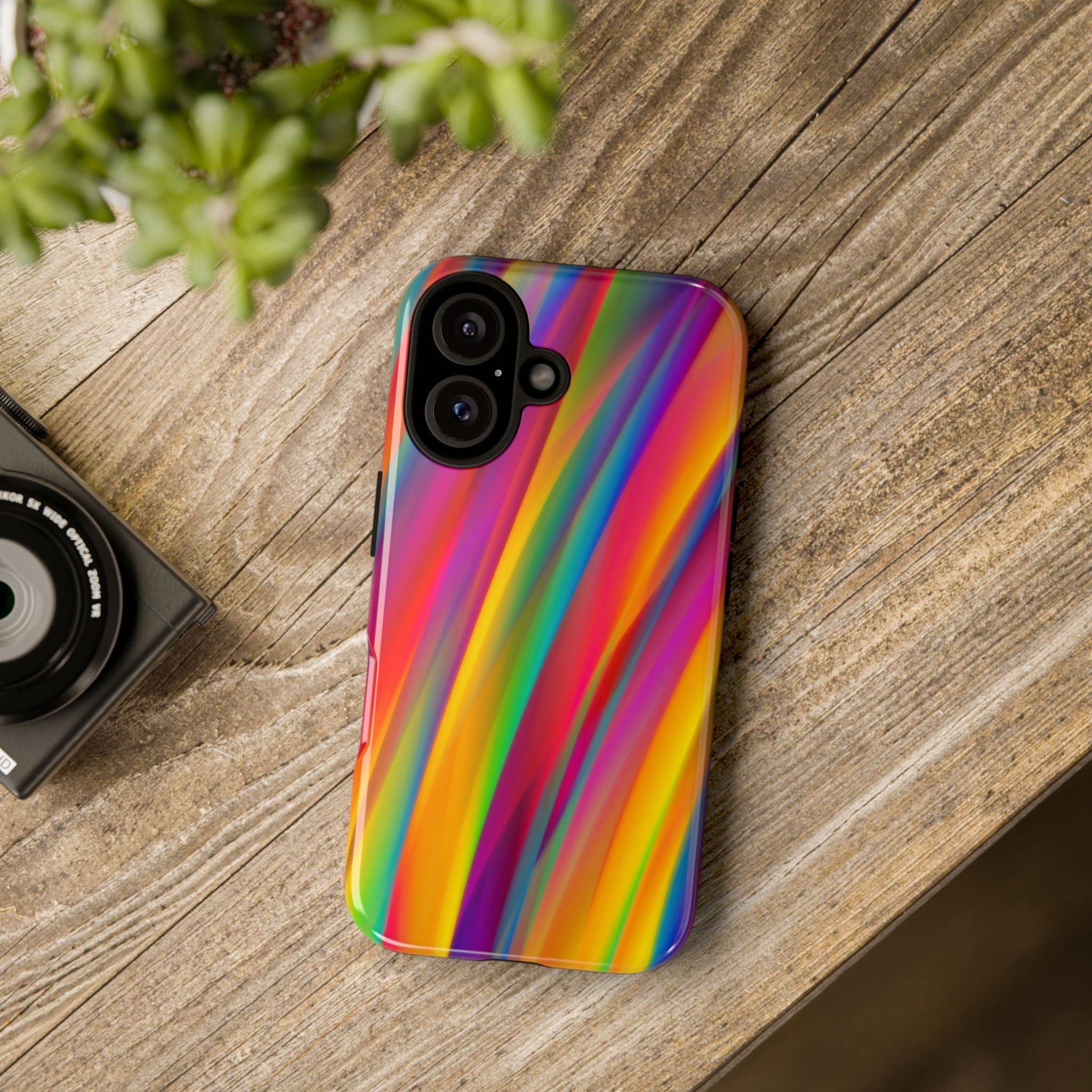 Vibrant Tough Phone Case, Colorful Phone Protection, Artistic Cell Cover, Gift for Gamers, Fun Tech Accessory, Pride Celebration