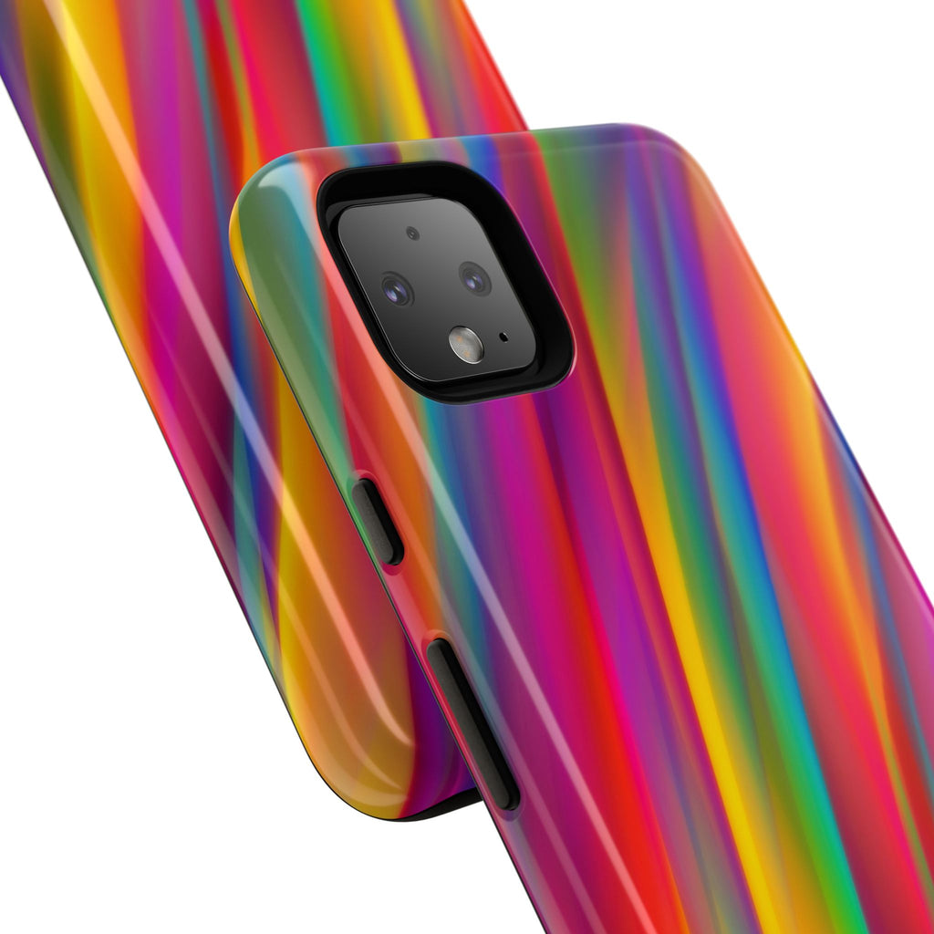 Vibrant Tough Phone Case, Colorful Phone Protection, Artistic Cell Cover, Gift for Gamers, Fun Tech Accessory, Pride Celebration