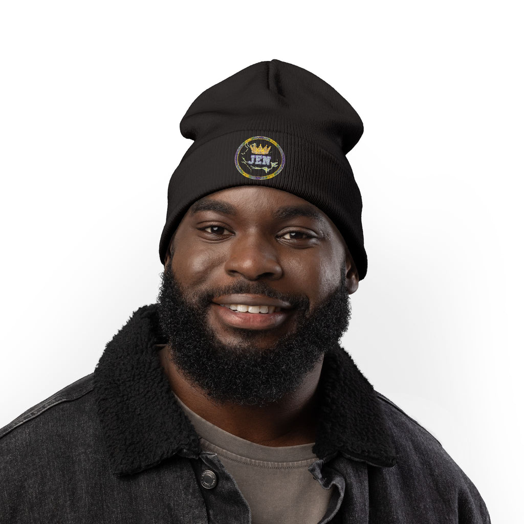 K1ng_Jen Beanie Hat Logo 1