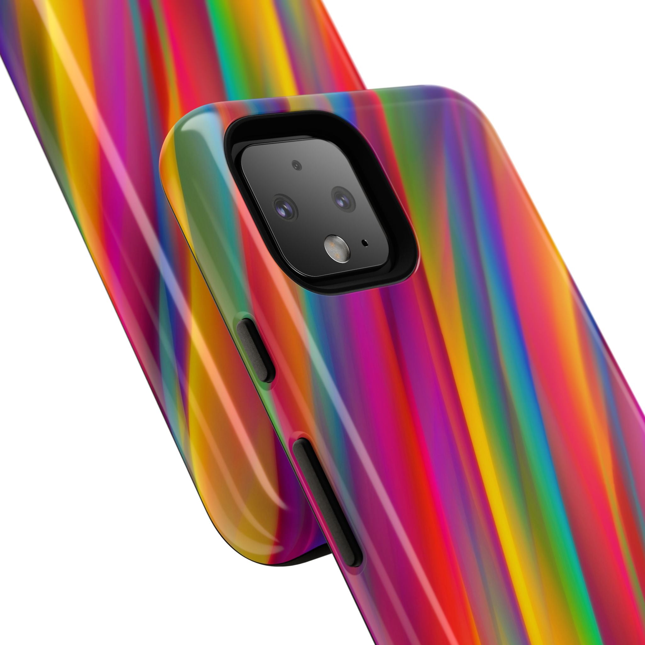 Vibrant Tough Phone Case, Colorful Phone Protection, Artistic Cell Cover, Gift for Gamers, Fun Tech Accessory, Pride Celebration