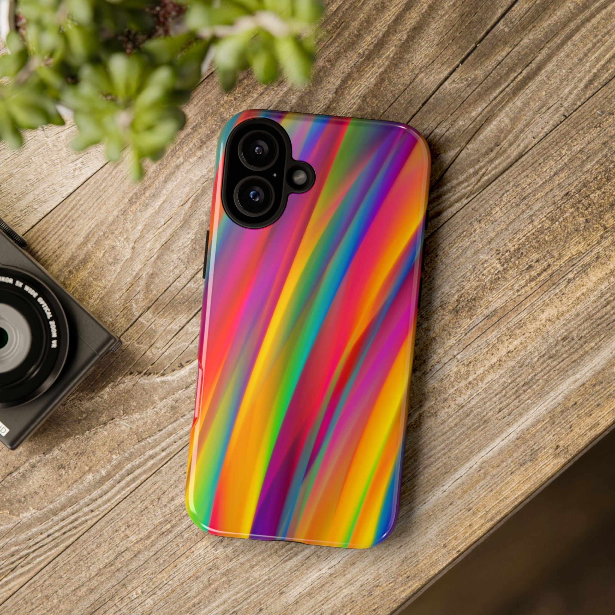 Vibrant Tough Phone Case, Colorful Phone Protection, Artistic Cell Cover, Gift for Gamers, Fun Tech Accessory, Pride Celebration