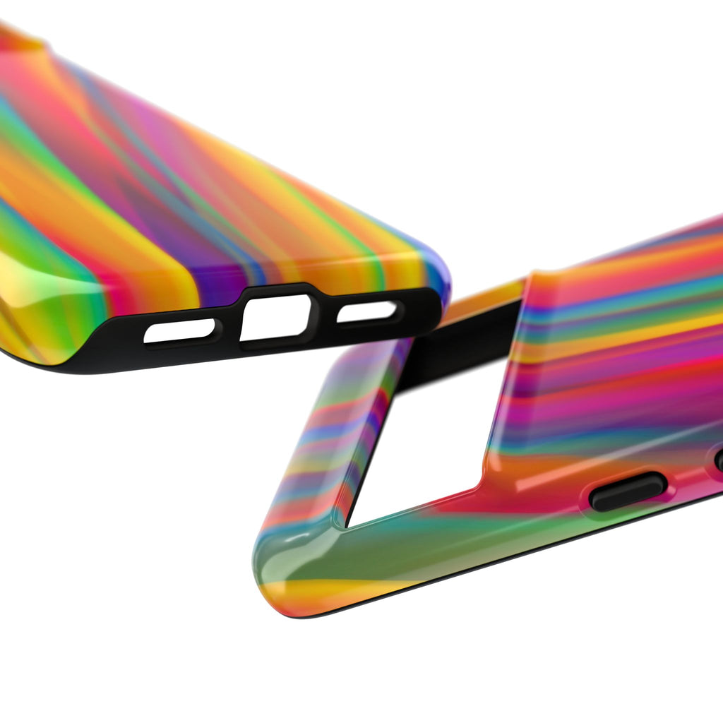 Vibrant Tough Phone Case, Colorful Phone Protection, Artistic Cell Cover, Gift for Gamers, Fun Tech Accessory, Pride Celebration