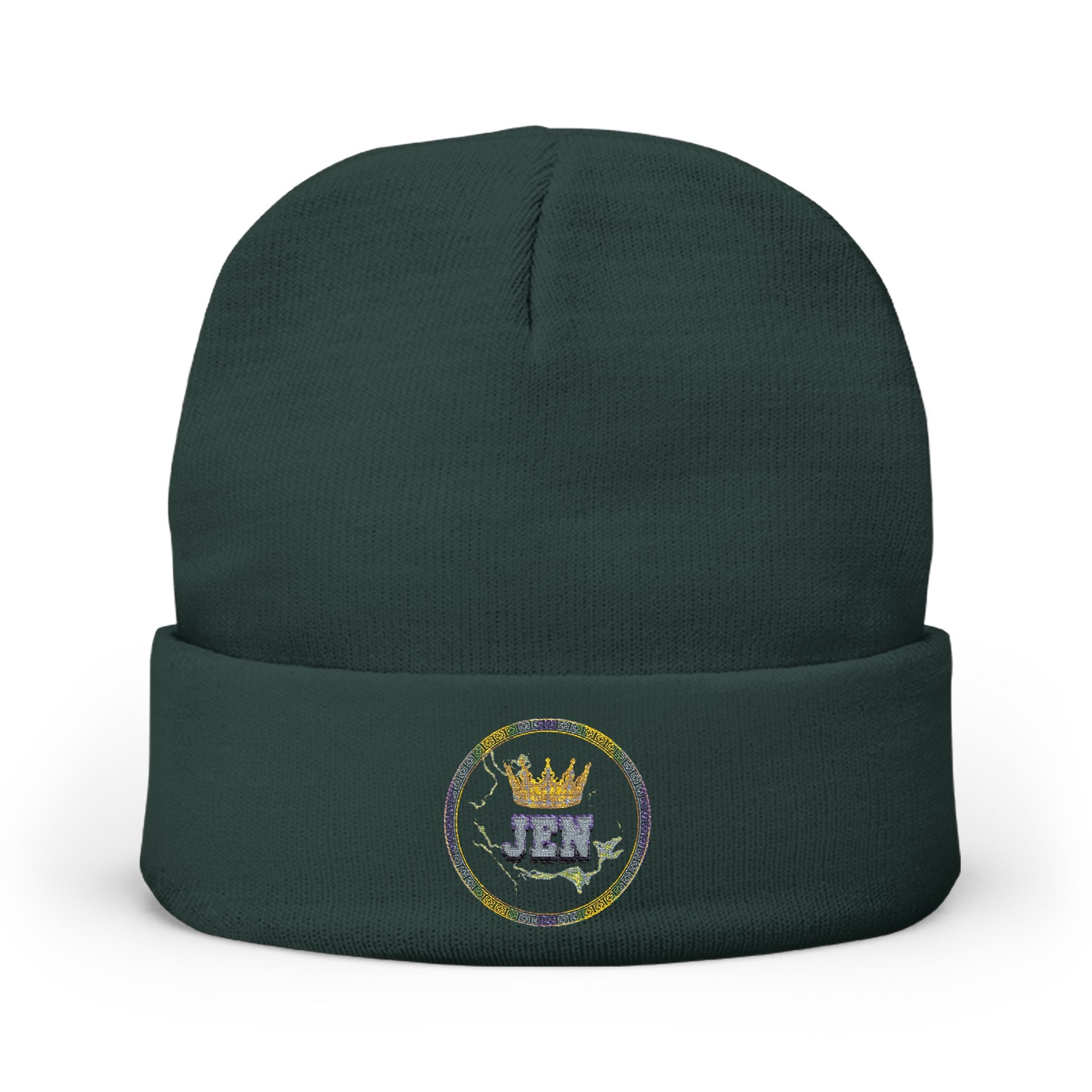 K1ng_Jen Beanie Hat Logo 1