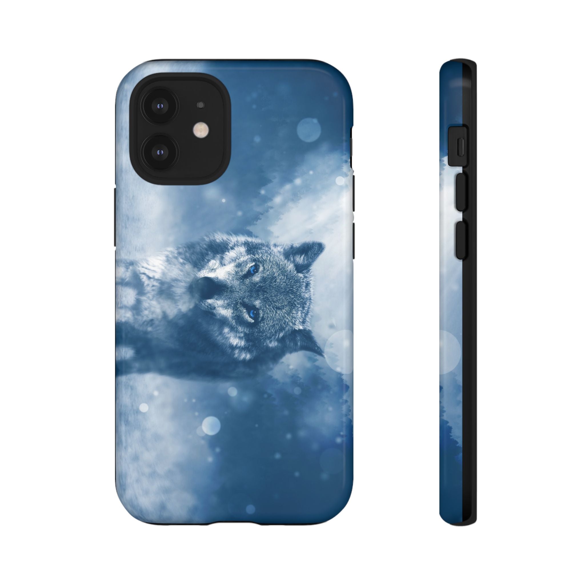 Wolf Phone Case, Tough Cases for Animal Lovers, Unique Wildlife Design, Nature-inspired Gift, Blue Wolf Accessories, Phone Protector