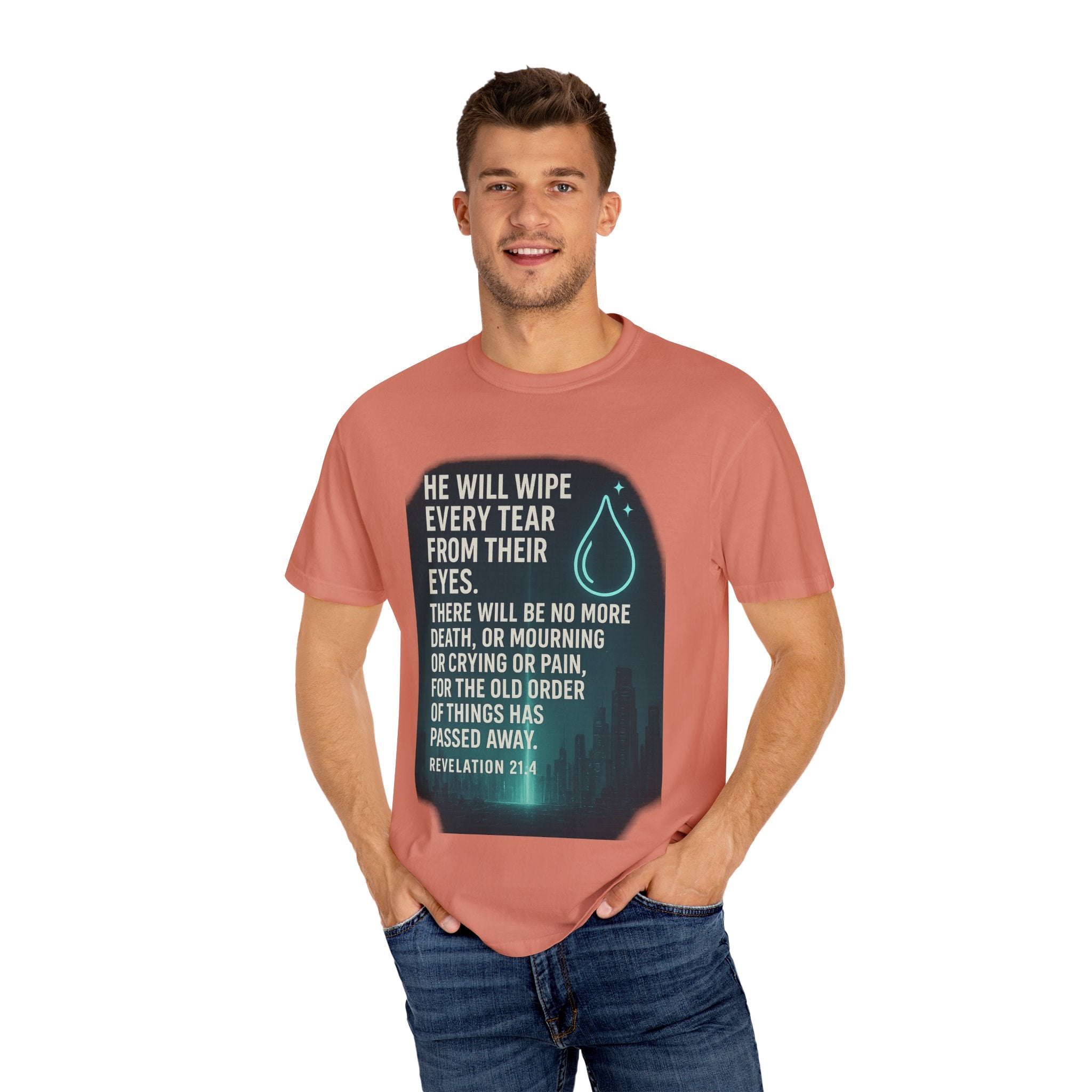 Garments of the Bible Unisex T-shirt Revelations 21:4