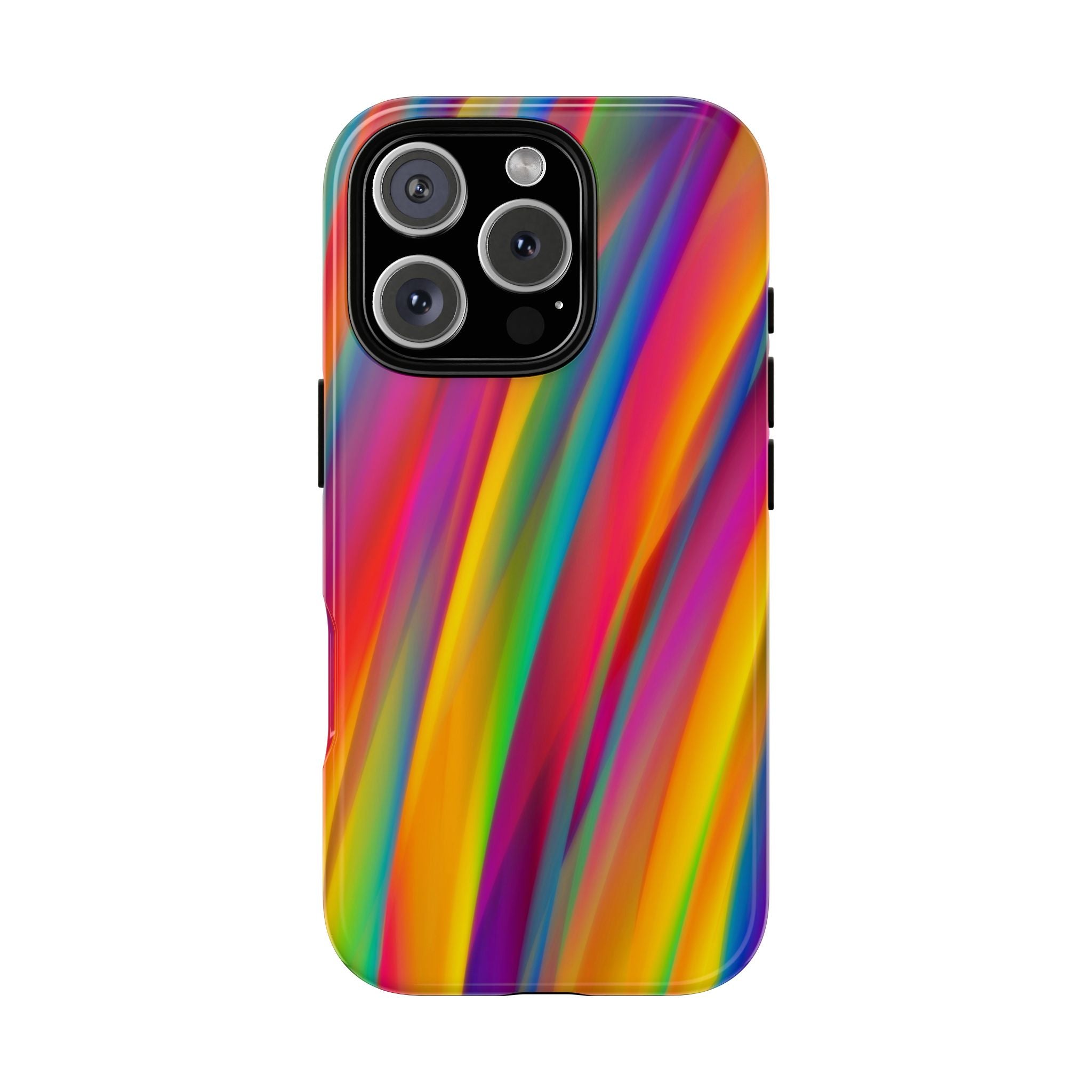 Vibrant Tough Phone Case, Colorful Phone Protection, Artistic Cell Cover, Gift for Gamers, Fun Tech Accessory, Pride Celebration