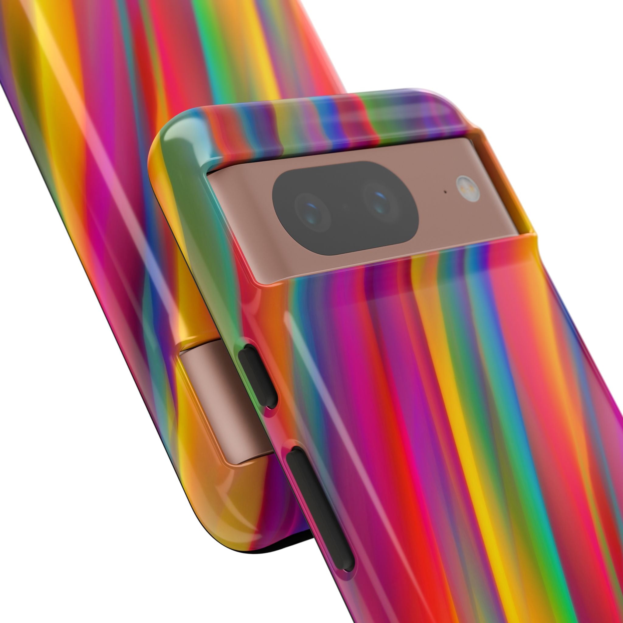 Vibrant Tough Phone Case, Colorful Phone Protection, Artistic Cell Cover, Gift for Gamers, Fun Tech Accessory, Pride Celebration