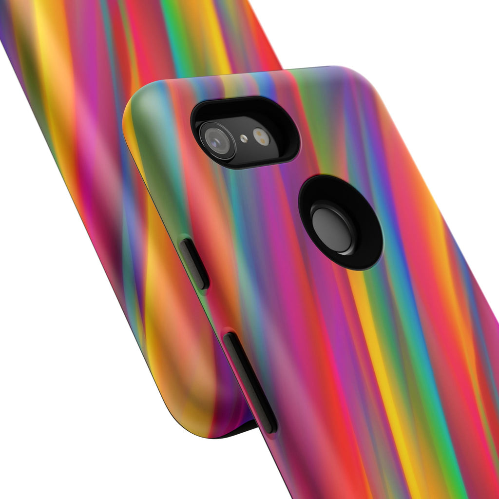 Vibrant Tough Phone Case, Colorful Phone Protection, Artistic Cell Cover, Gift for Gamers, Fun Tech Accessory, Pride Celebration