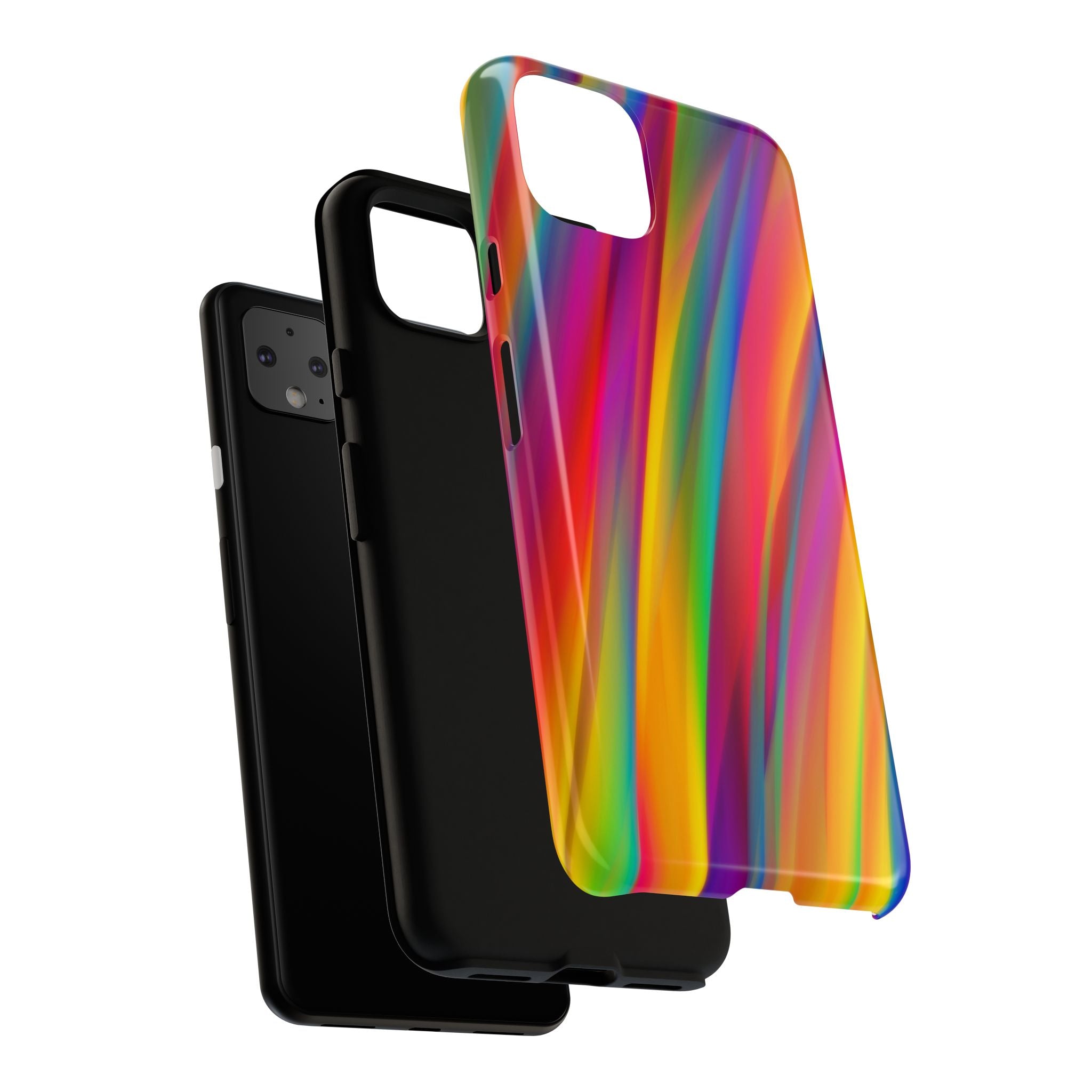Vibrant Tough Phone Case, Colorful Phone Protection, Artistic Cell Cover, Gift for Gamers, Fun Tech Accessory, Pride Celebration