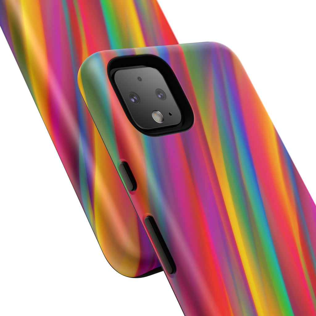 Vibrant Tough Phone Case, Colorful Phone Protection, Artistic Cell Cover, Gift for Gamers, Fun Tech Accessory, Pride Celebration