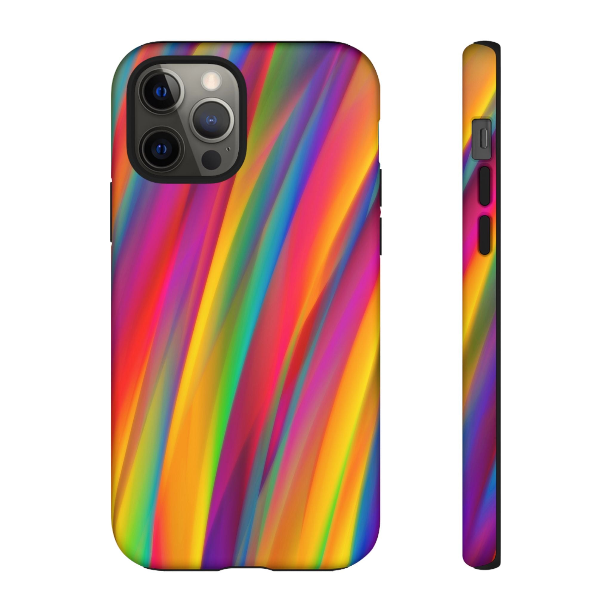 Vibrant Tough Phone Case, Colorful Phone Protection, Artistic Cell Cover, Gift for Gamers, Fun Tech Accessory, Pride Celebration