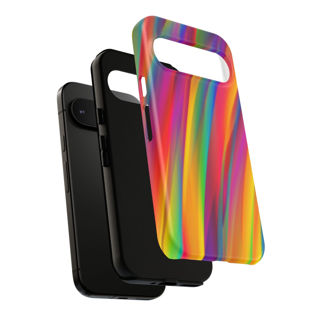 Vibrant Tough Phone Case, Colorful Phone Protection, Artistic Cell Cover, Gift for Gamers, Fun Tech Accessory, Pride Celebration
