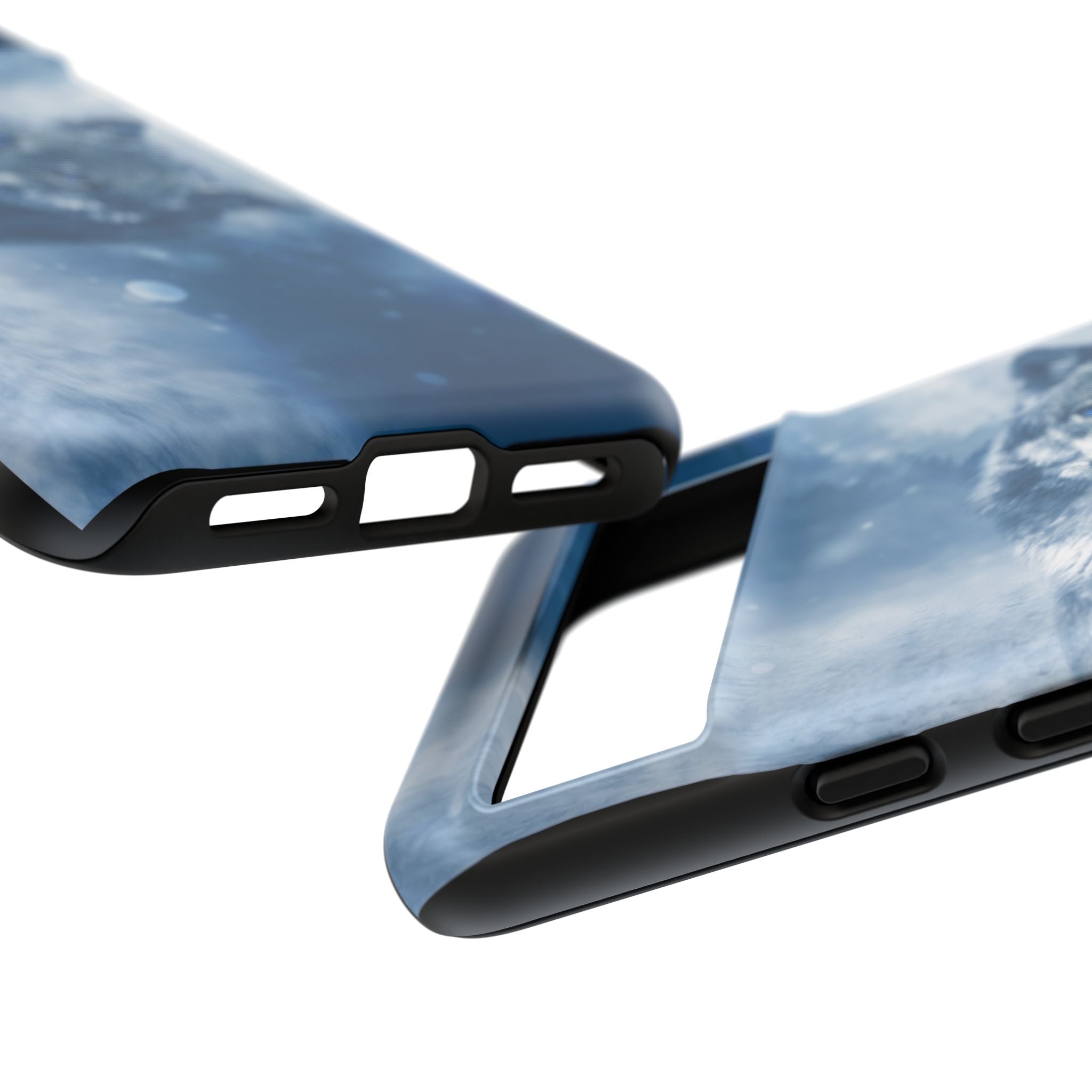 Wolf Phone Case, Tough Cases for Animal Lovers, Unique Wildlife Design, Nature-inspired Gift, Blue Wolf Accessories, Phone Protector