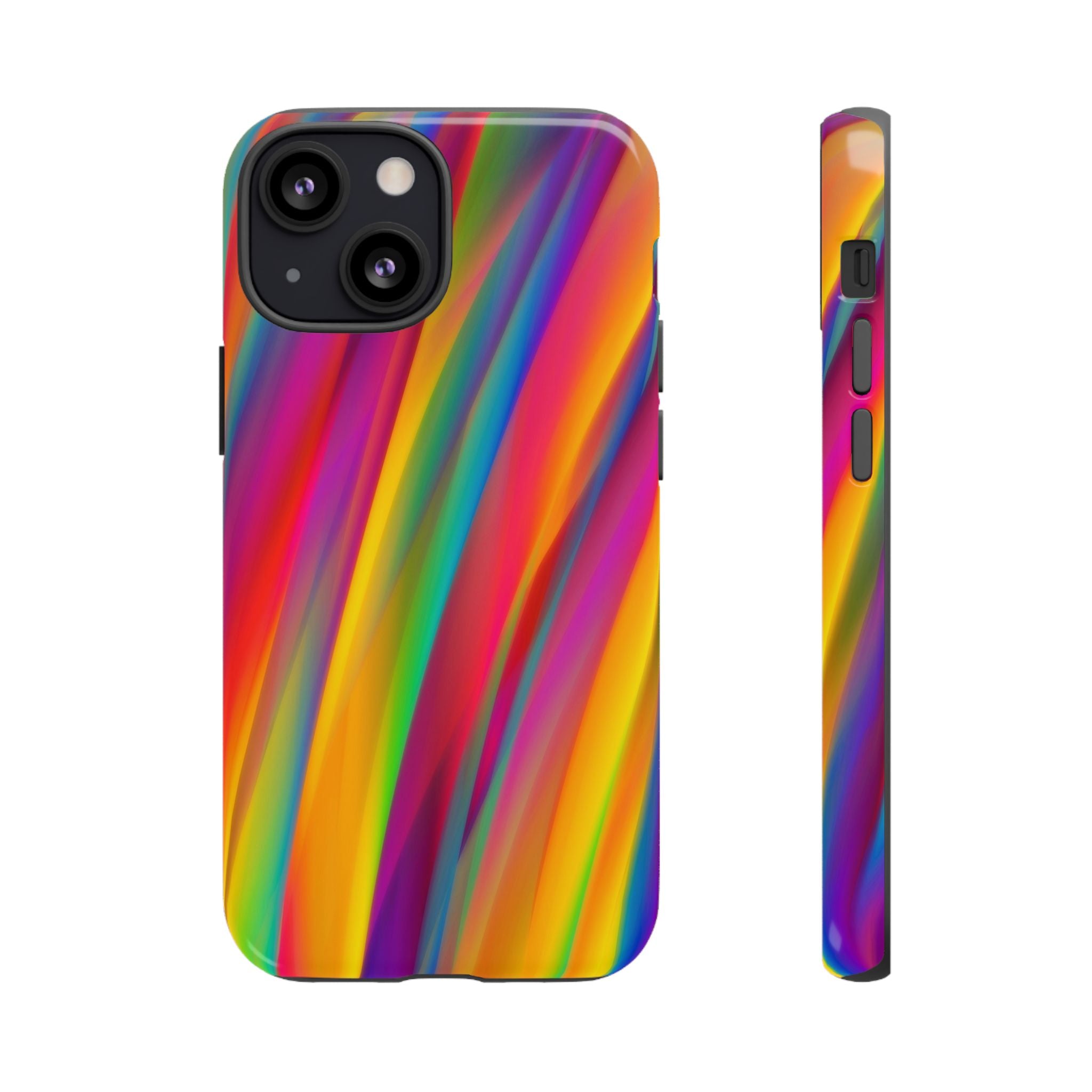 Vibrant Tough Phone Case, Colorful Phone Protection, Artistic Cell Cover, Gift for Gamers, Fun Tech Accessory, Pride Celebration