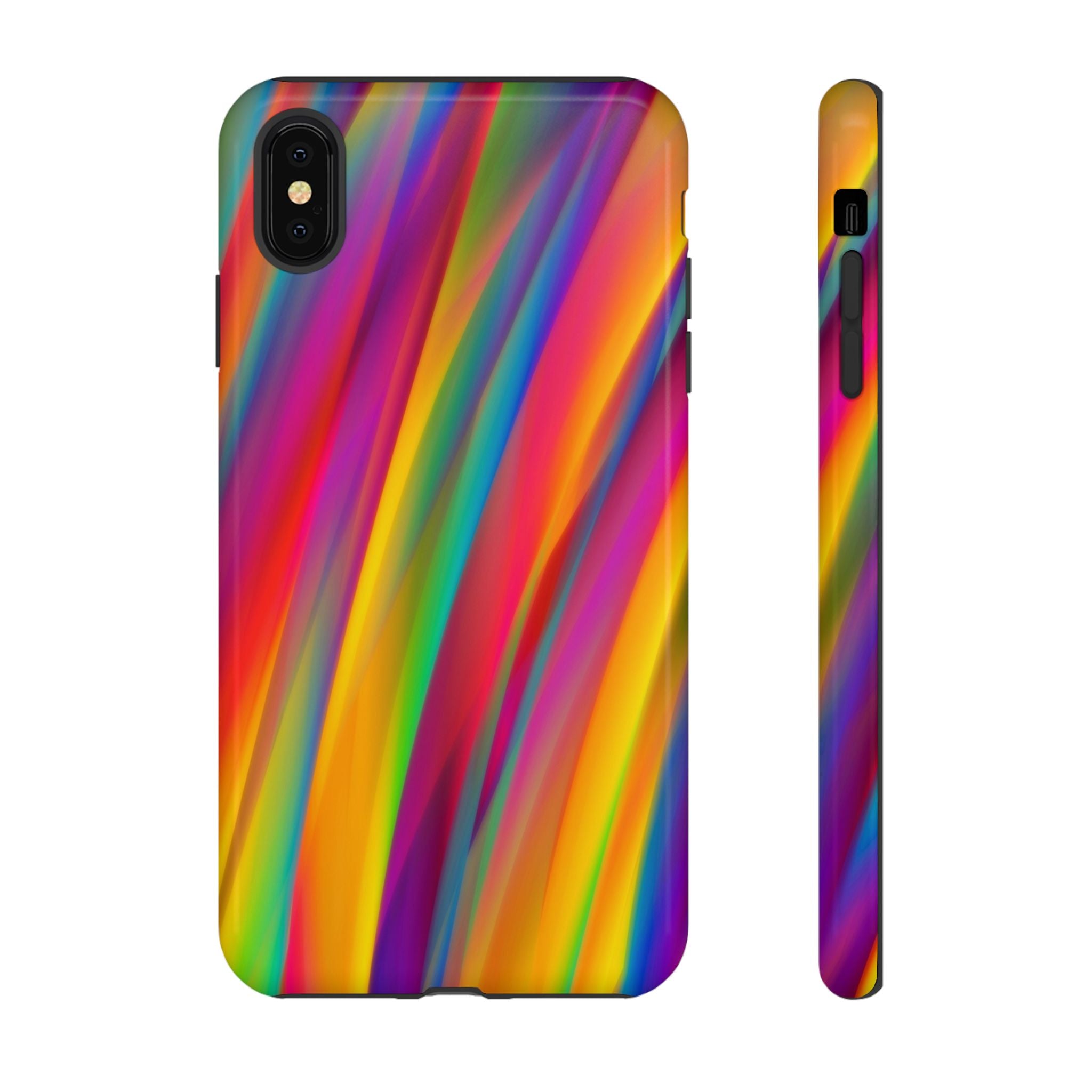 Vibrant Tough Phone Case, Colorful Phone Protection, Artistic Cell Cover, Gift for Gamers, Fun Tech Accessory, Pride Celebration