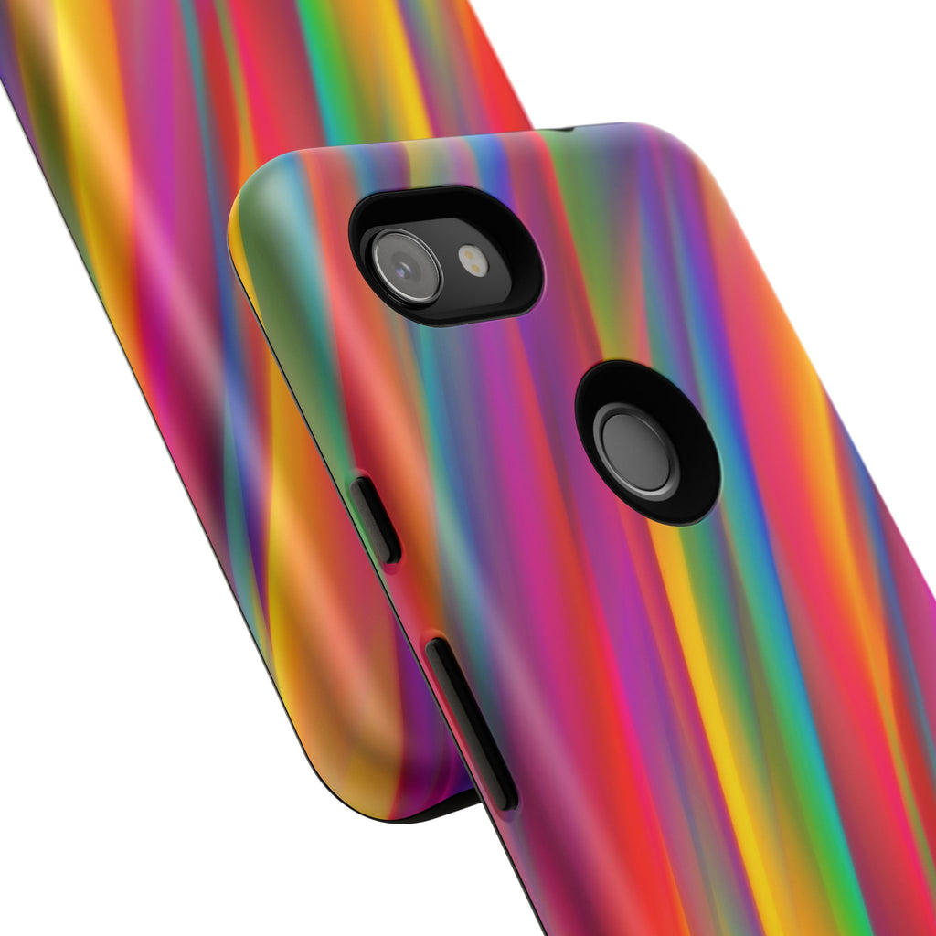 Vibrant Tough Phone Case, Colorful Phone Protection, Artistic Cell Cover, Gift for Gamers, Fun Tech Accessory, Pride Celebration