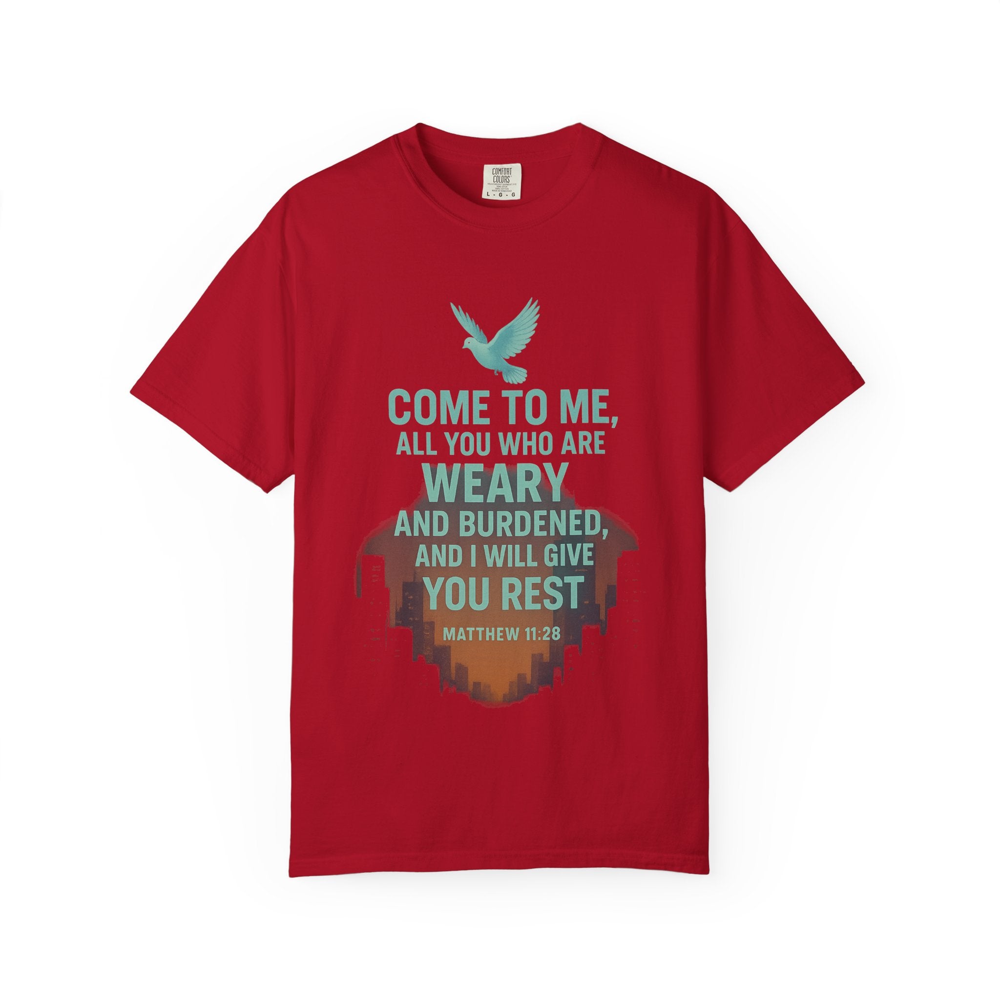 Garments of the Bible Unisex T-shirt Matthew 11:28