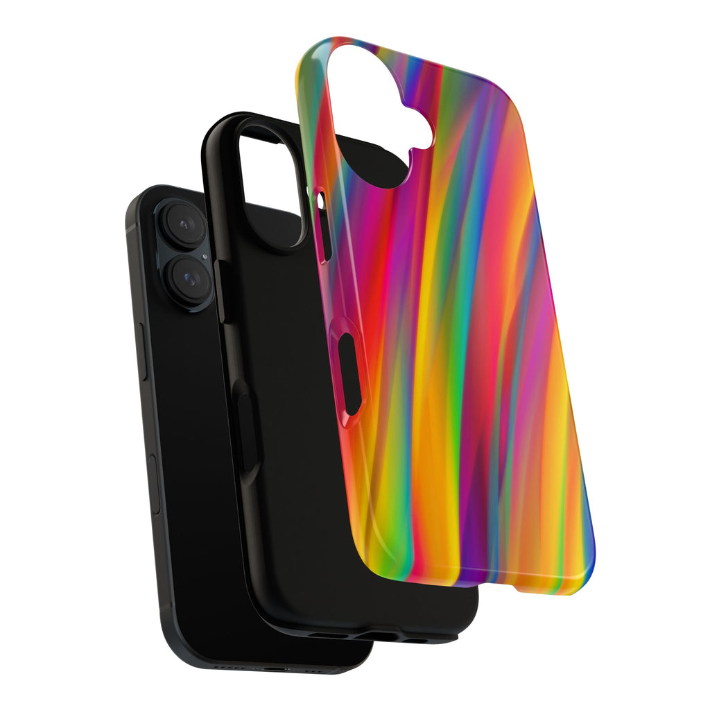 Vibrant Tough Phone Case, Colorful Phone Protection, Artistic Cell Cover, Gift for Gamers, Fun Tech Accessory, Pride Celebration