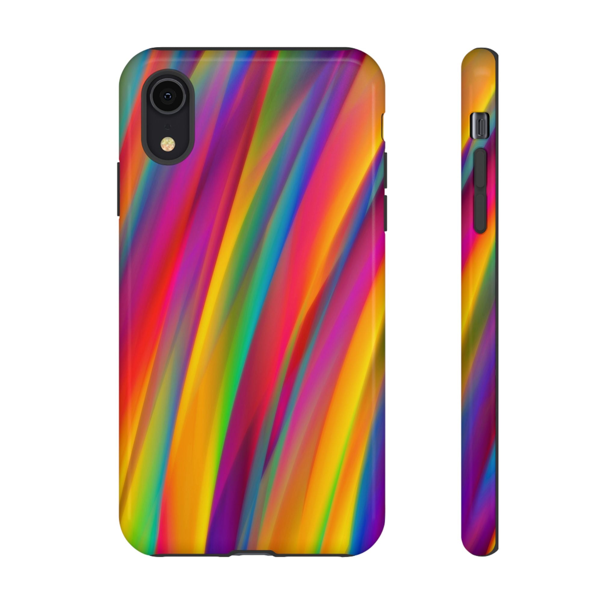 Vibrant Tough Phone Case, Colorful Phone Protection, Artistic Cell Cover, Gift for Gamers, Fun Tech Accessory, Pride Celebration