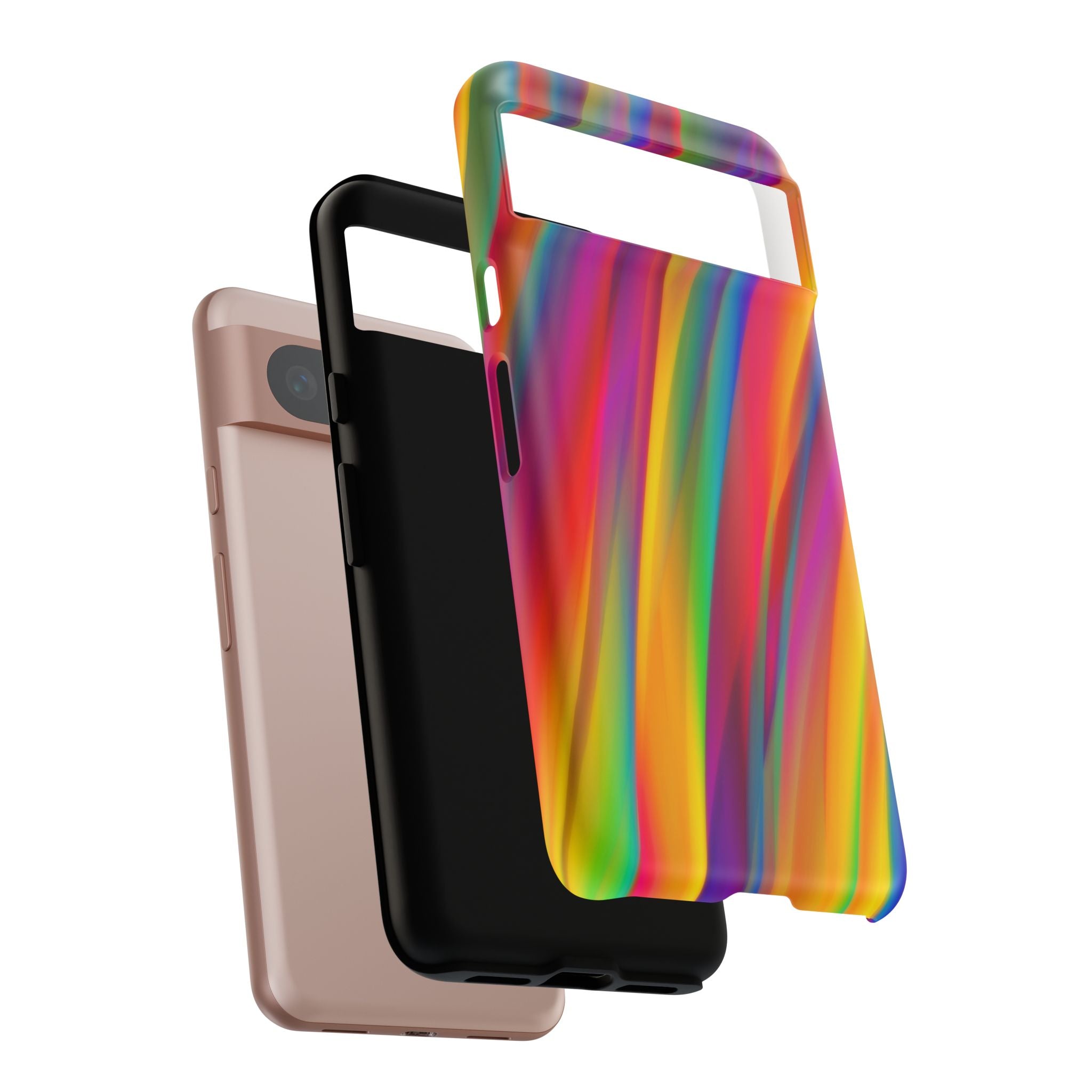 Vibrant Tough Phone Case, Colorful Phone Protection, Artistic Cell Cover, Gift for Gamers, Fun Tech Accessory, Pride Celebration