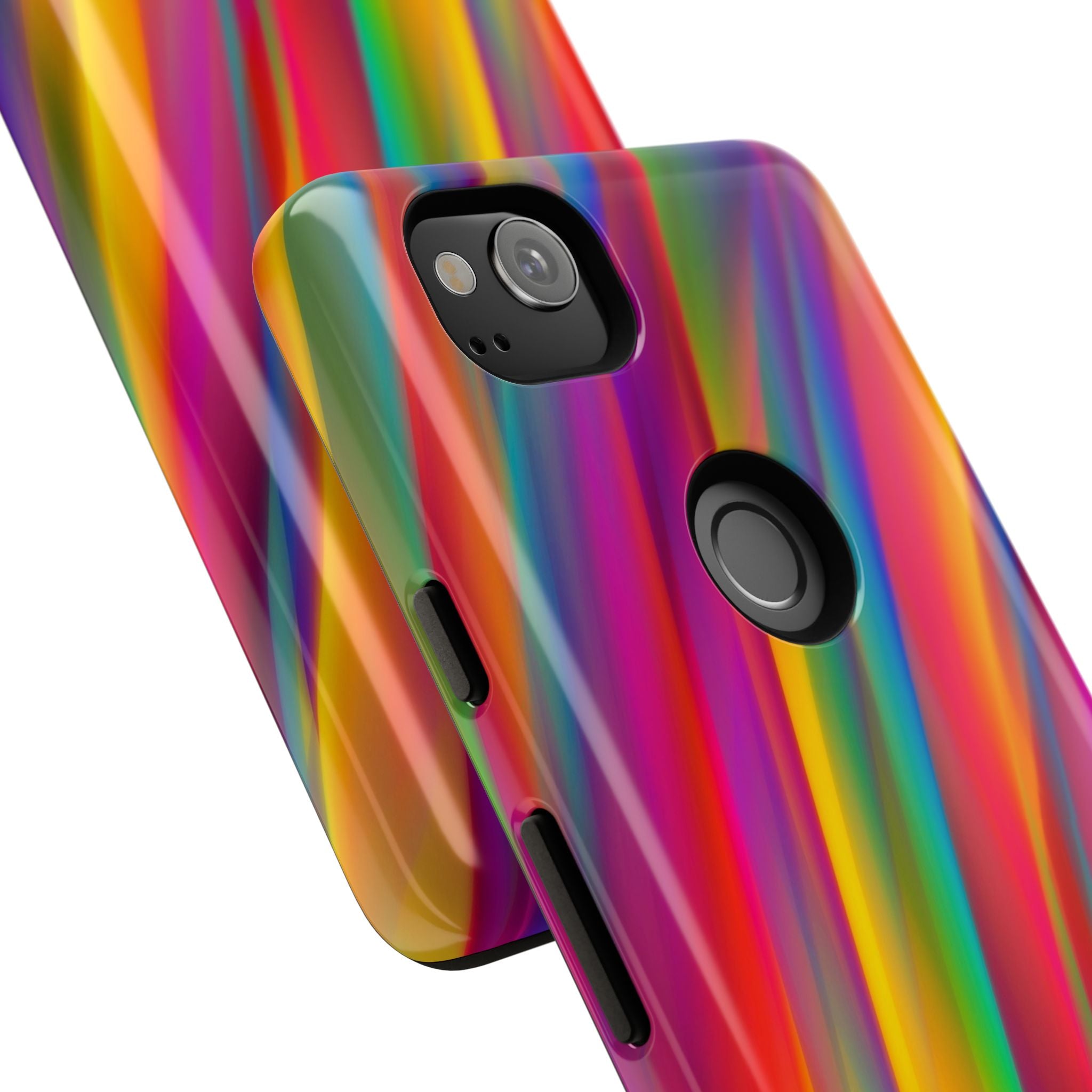 Vibrant Tough Phone Case, Colorful Phone Protection, Artistic Cell Cover, Gift for Gamers, Fun Tech Accessory, Pride Celebration