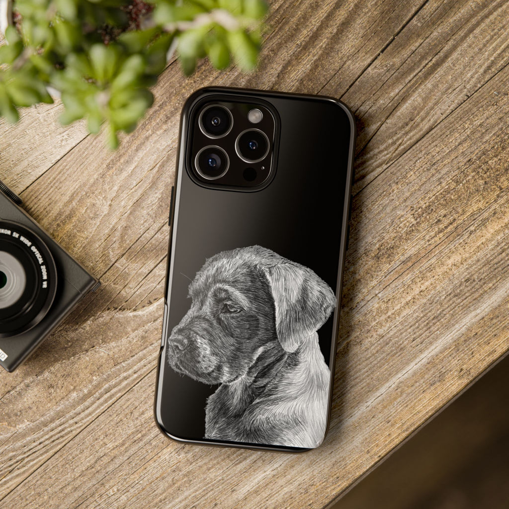 Custom Phone Case for Dog Lovers, Tough Cases with Labrador Design, Pet Owner Gift, Personalized Phone Cover, Animal Art Case