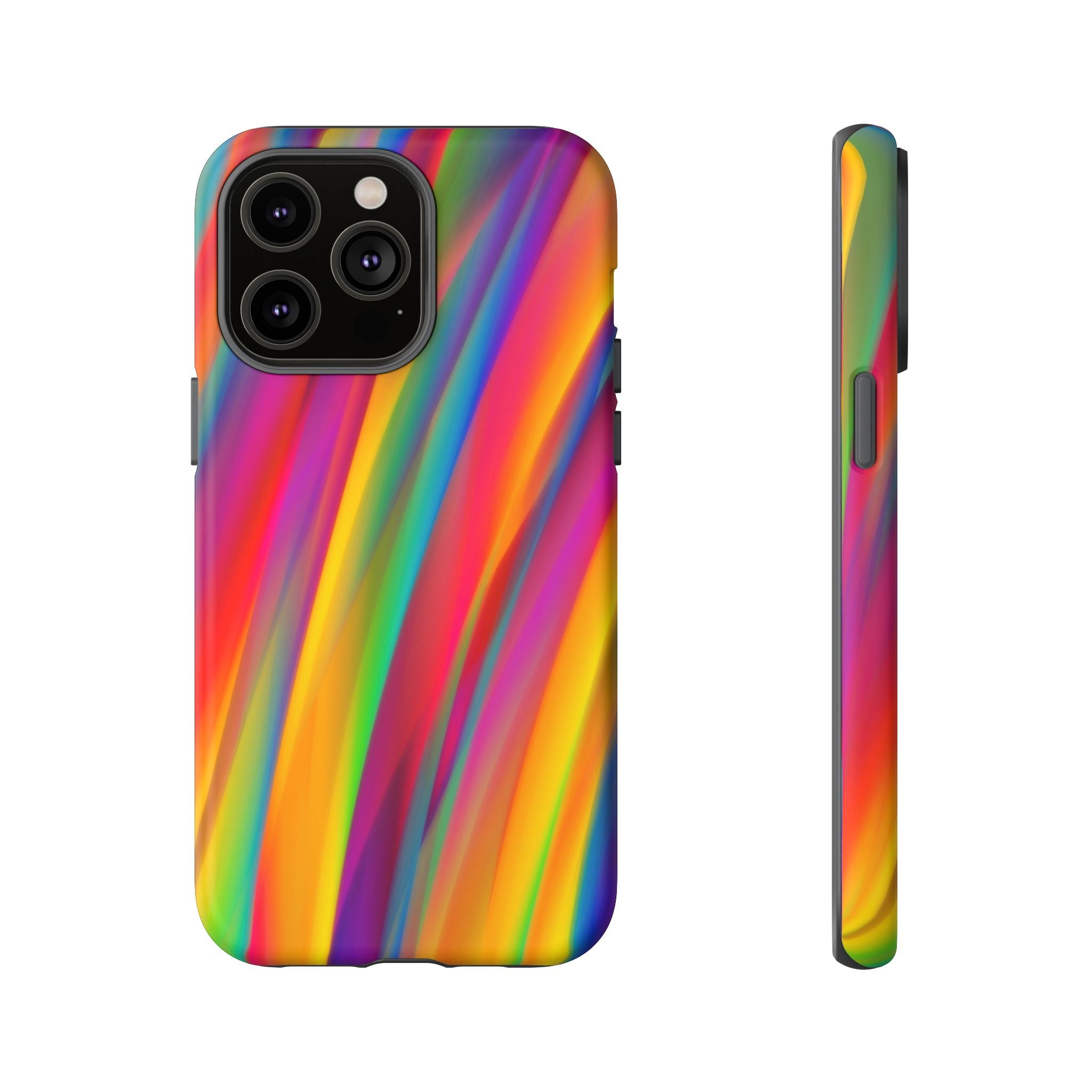Vibrant Tough Phone Case, Colorful Phone Protection, Artistic Cell Cover, Gift for Gamers, Fun Tech Accessory, Pride Celebration