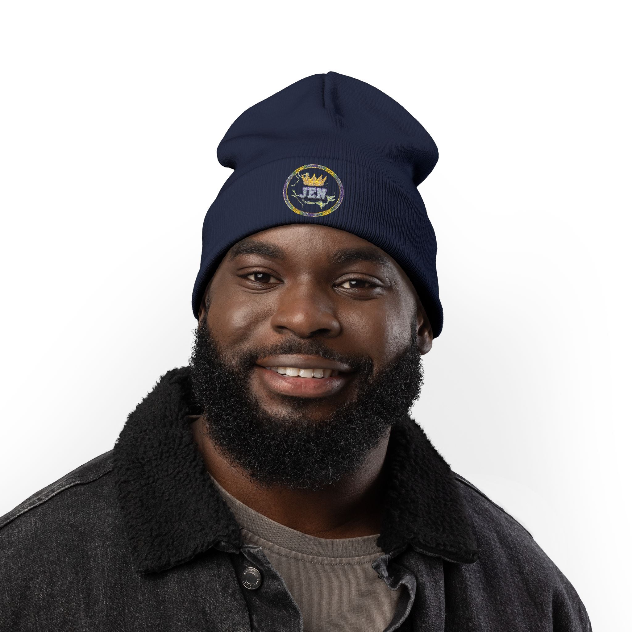 K1ng_Jen Beanie Hat Logo 1