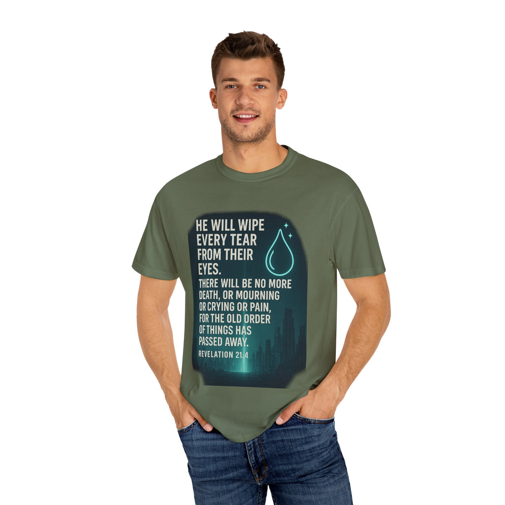 Garments of the Bible Unisex T-shirt Revelations 21:4
