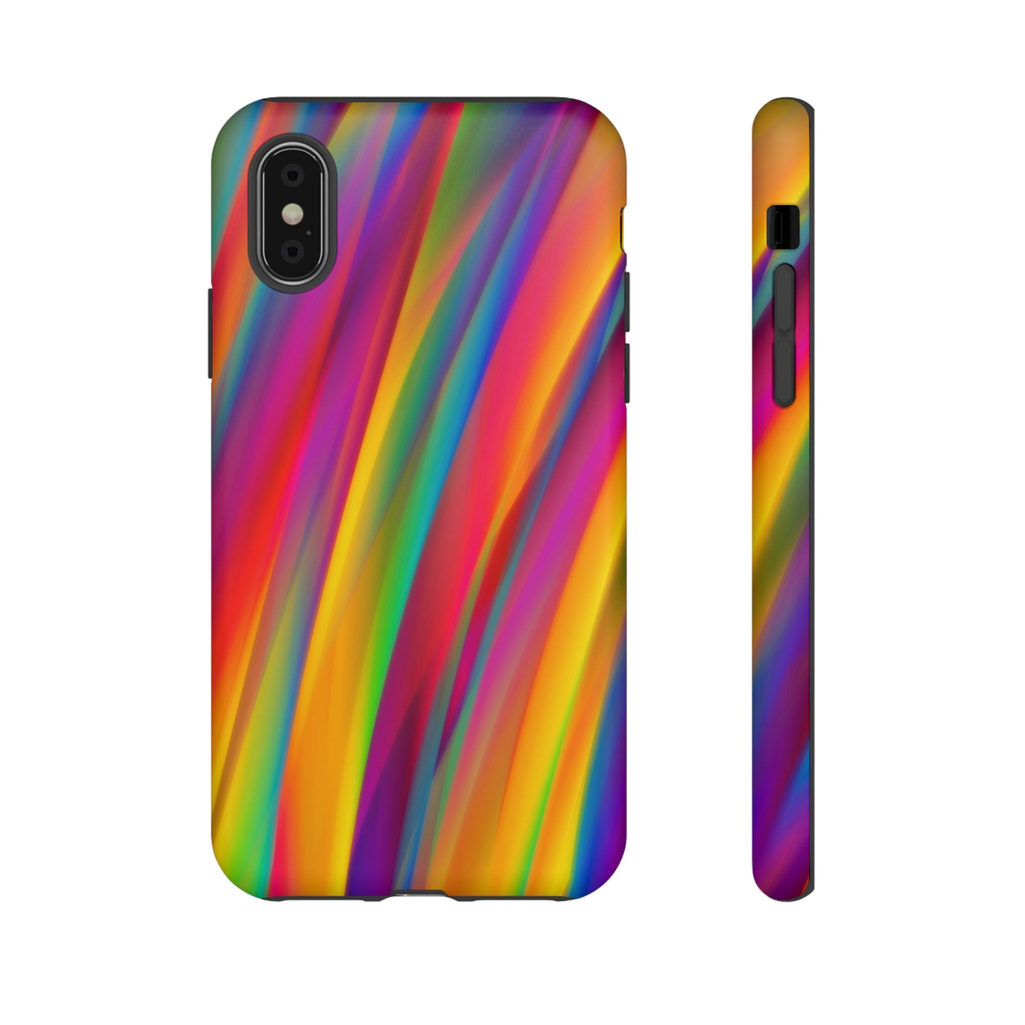 Vibrant Tough Phone Case, Colorful Phone Protection, Artistic Cell Cover, Gift for Gamers, Fun Tech Accessory, Pride Celebration