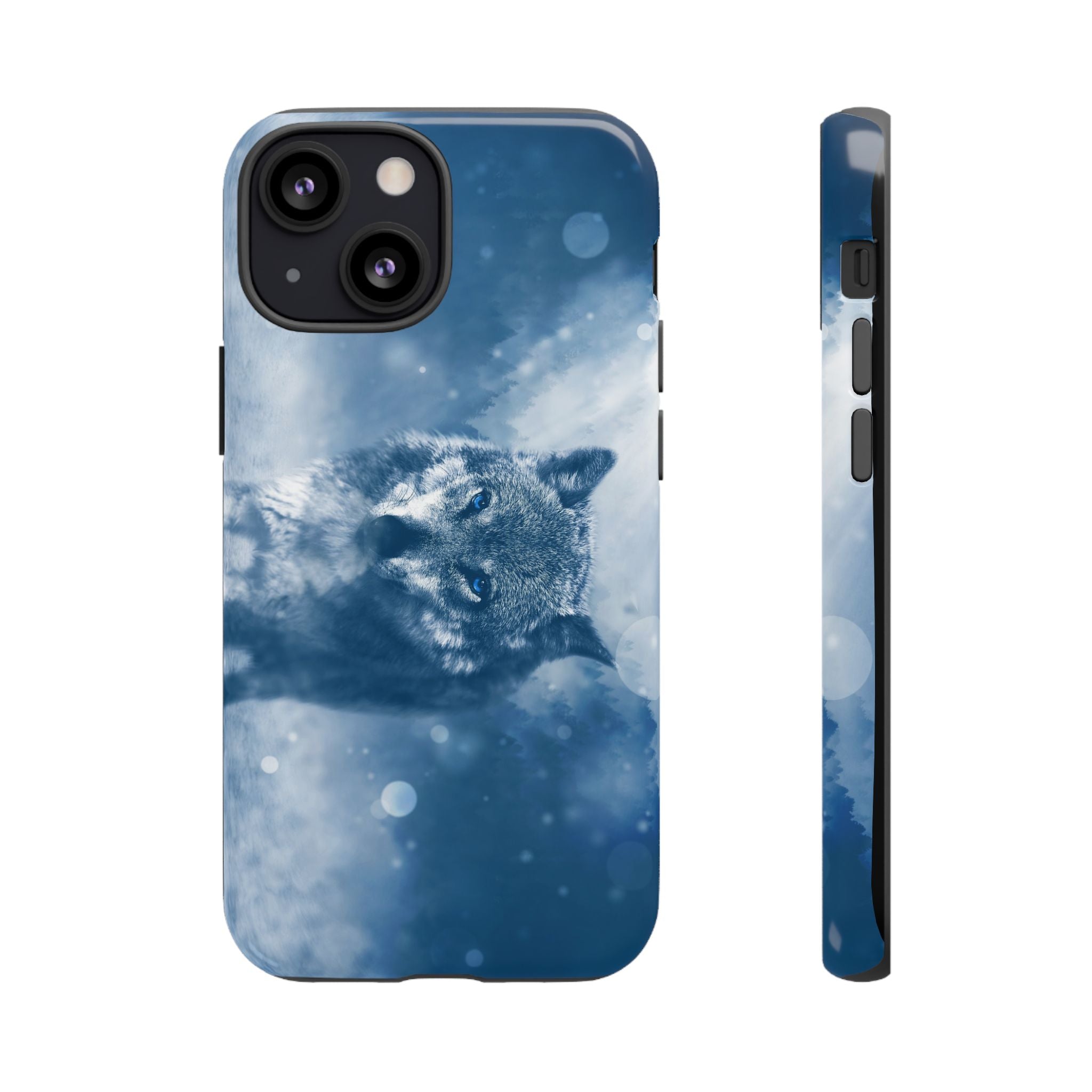 Wolf Phone Case, Tough Cases for Animal Lovers, Unique Wildlife Design, Nature-inspired Gift, Blue Wolf Accessories, Phone Protector