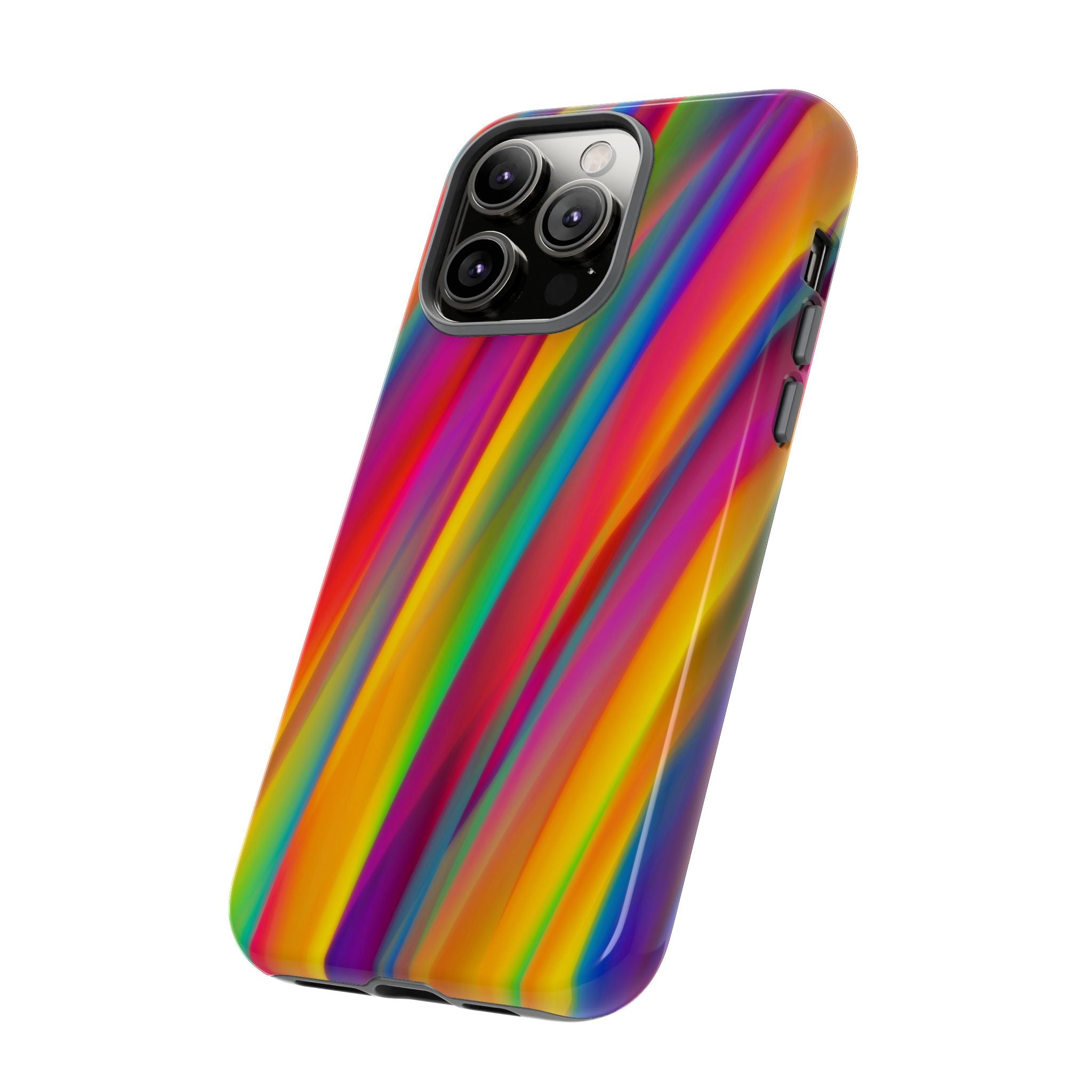 Vibrant Tough Phone Case, Colorful Phone Protection, Artistic Cell Cover, Gift for Gamers, Fun Tech Accessory, Pride Celebration